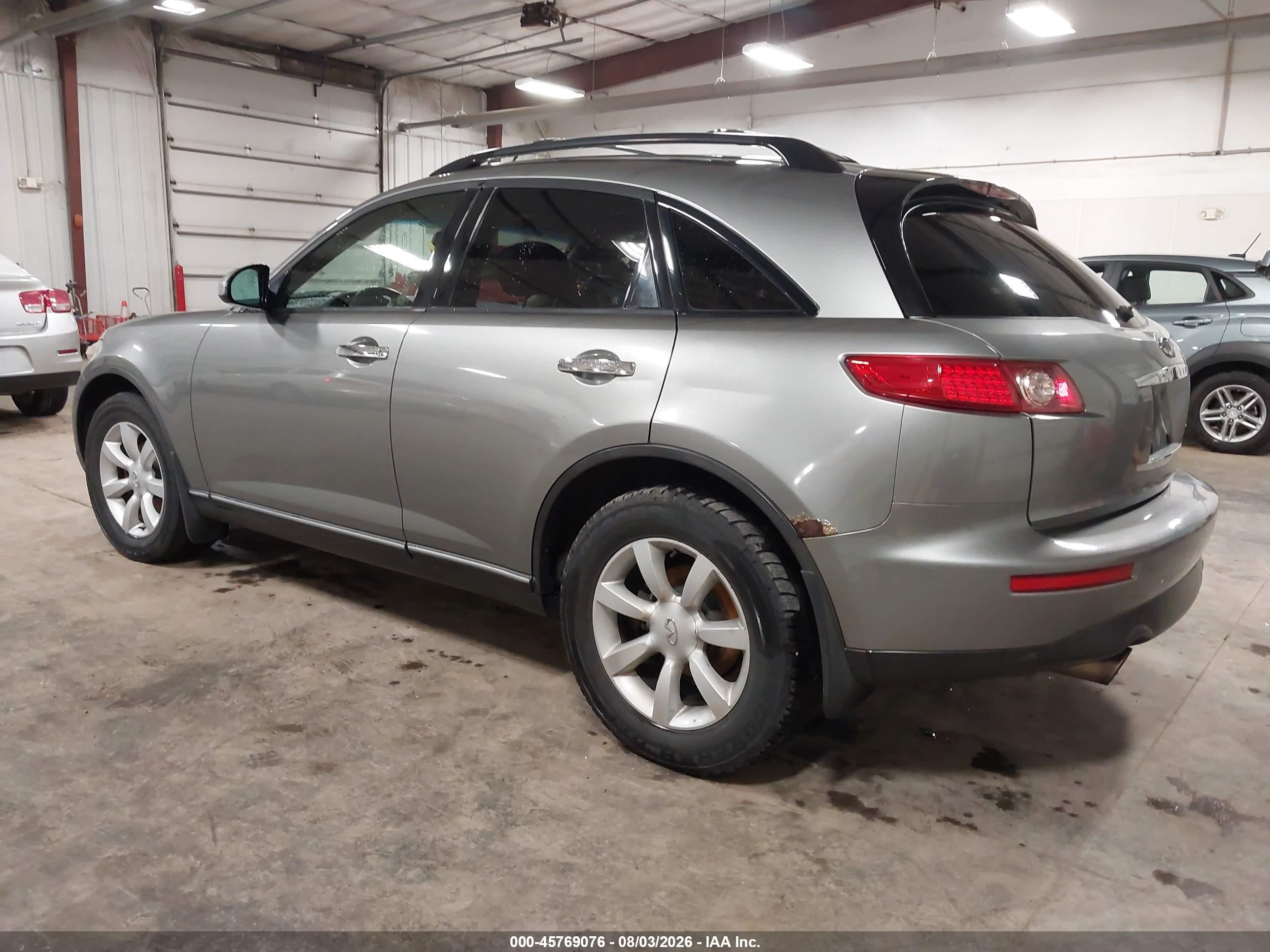 2005 Infiniti Fx35   Silver vin: JNRAS08W05X218686