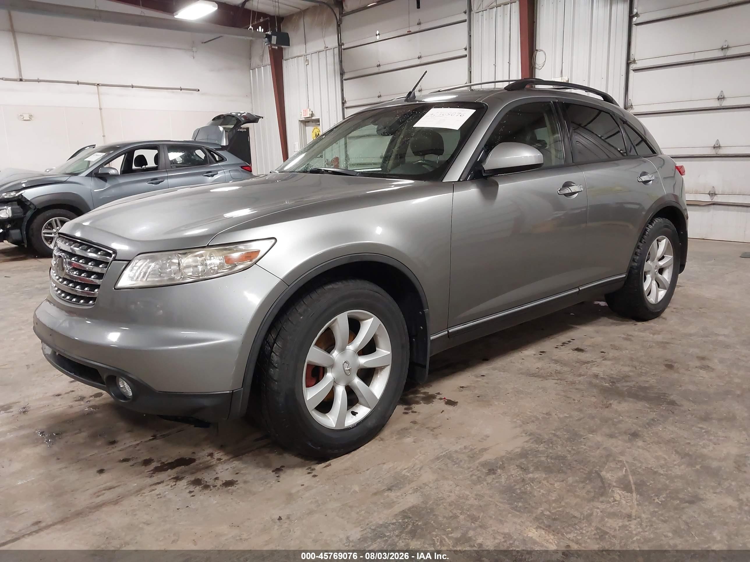 2005 Infiniti Fx35   Silver vin: JNRAS08W05X218686