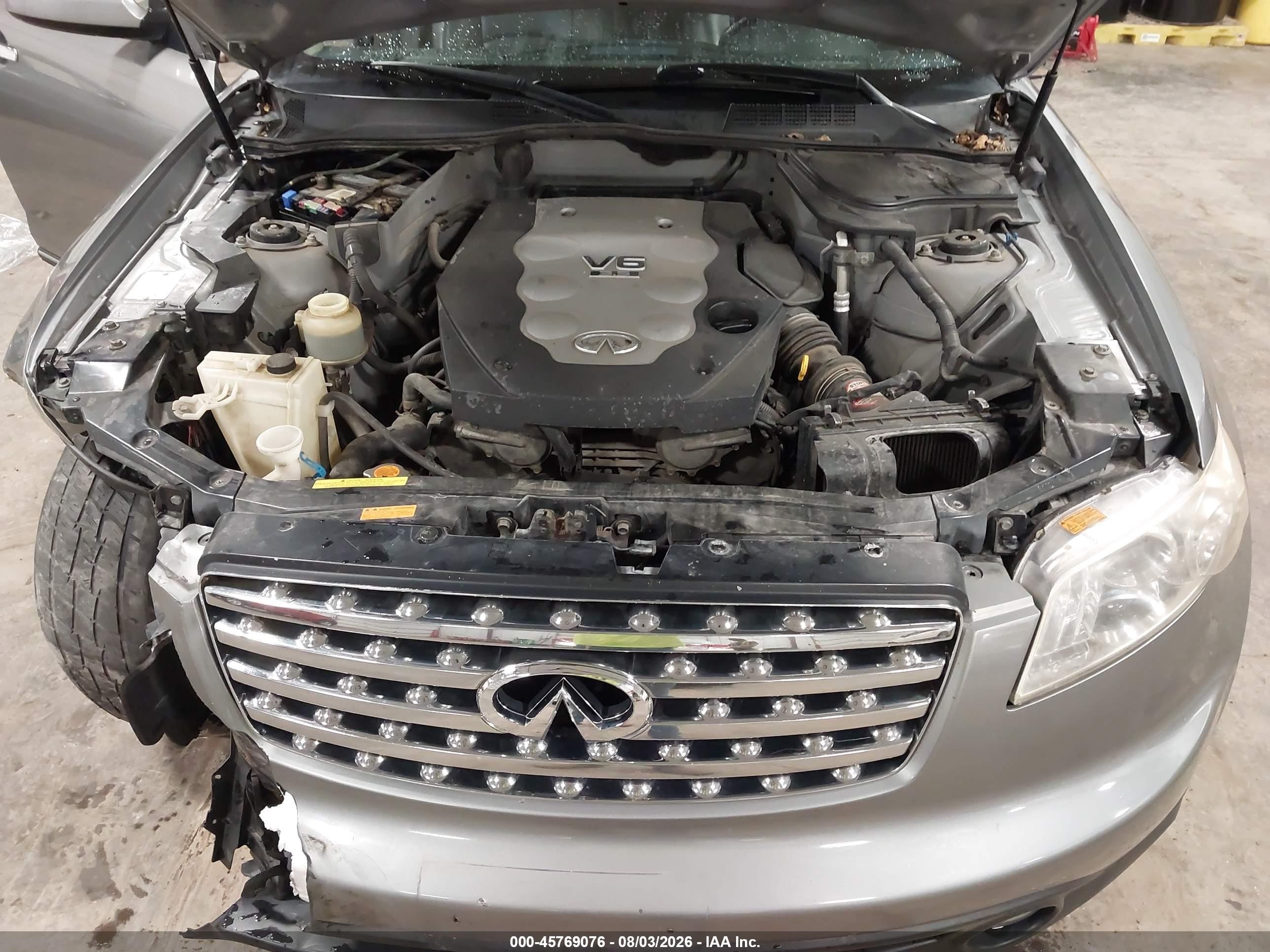 2005 Infiniti Fx35   Silver vin: JNRAS08W05X218686