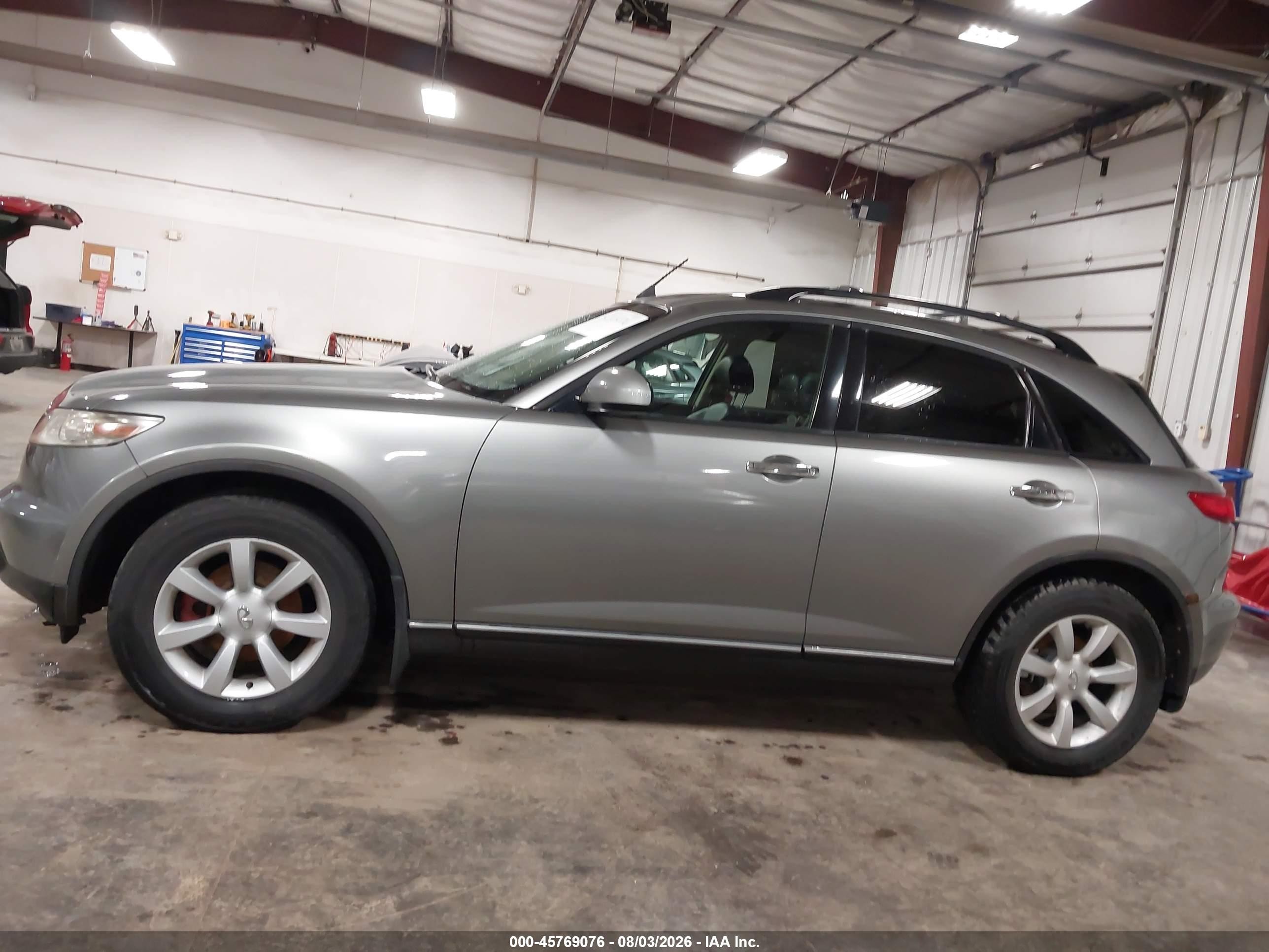 2005 Infiniti Fx35   Silver vin: JNRAS08W05X218686