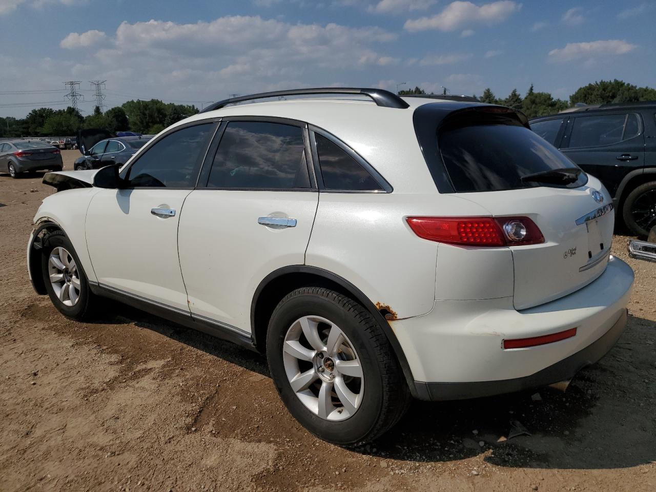 2005 Infiniti Fx35 Белый vin: JNRAS08W05X220776