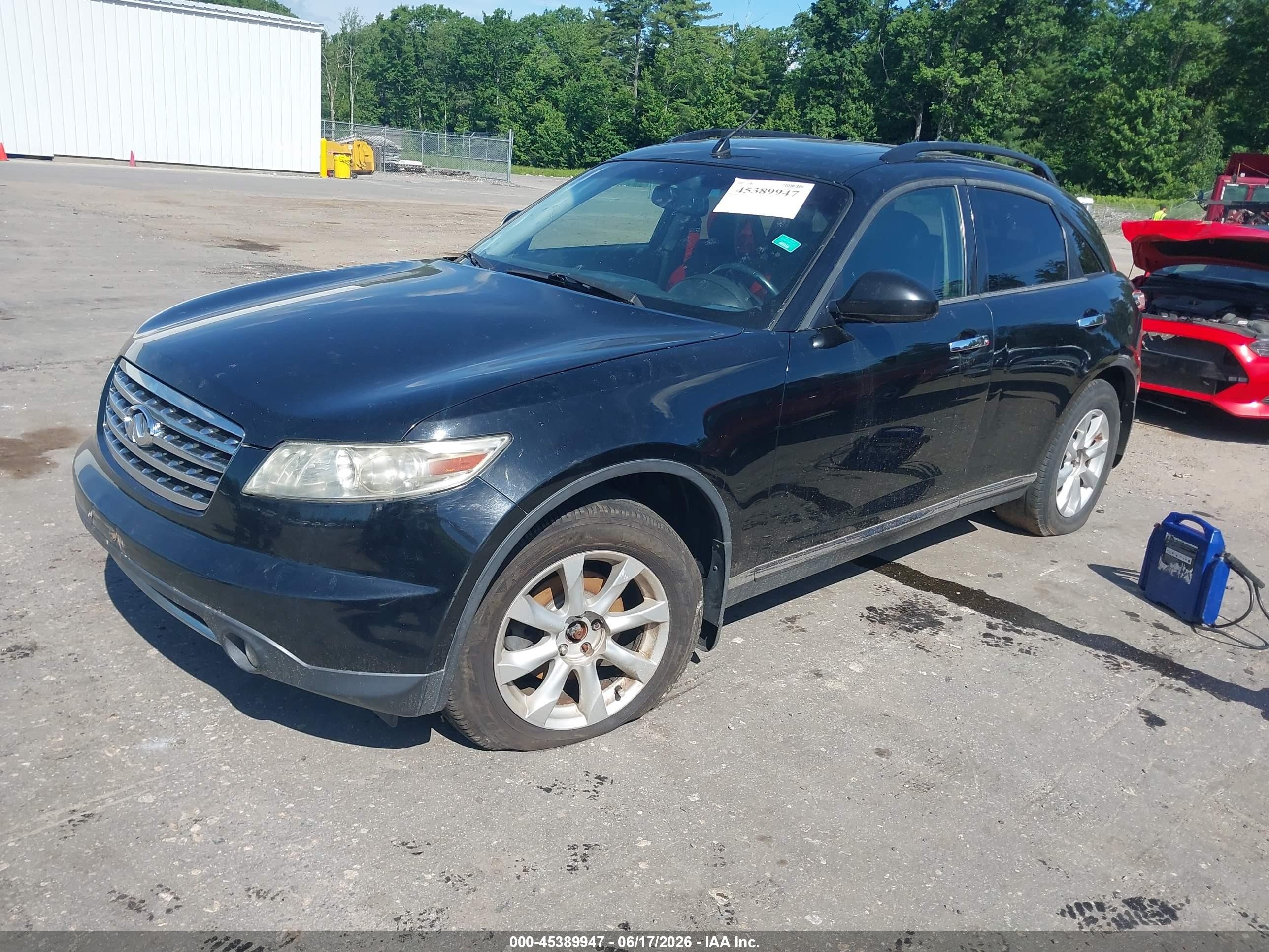 2006 Infiniti Fx35   Black vin: JNRAS08W06X203851