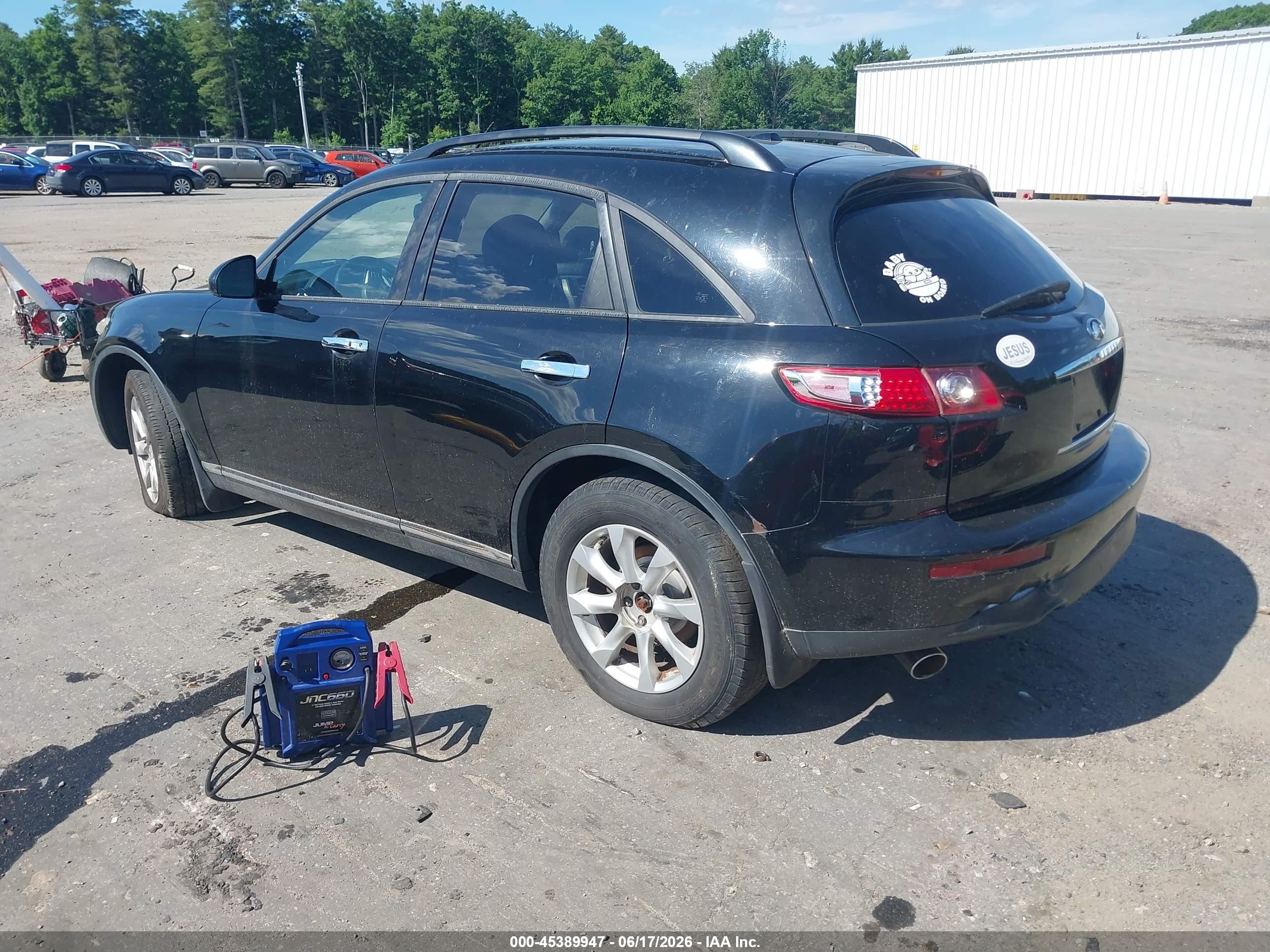 2006 Infiniti Fx35   Black vin: JNRAS08W06X203851