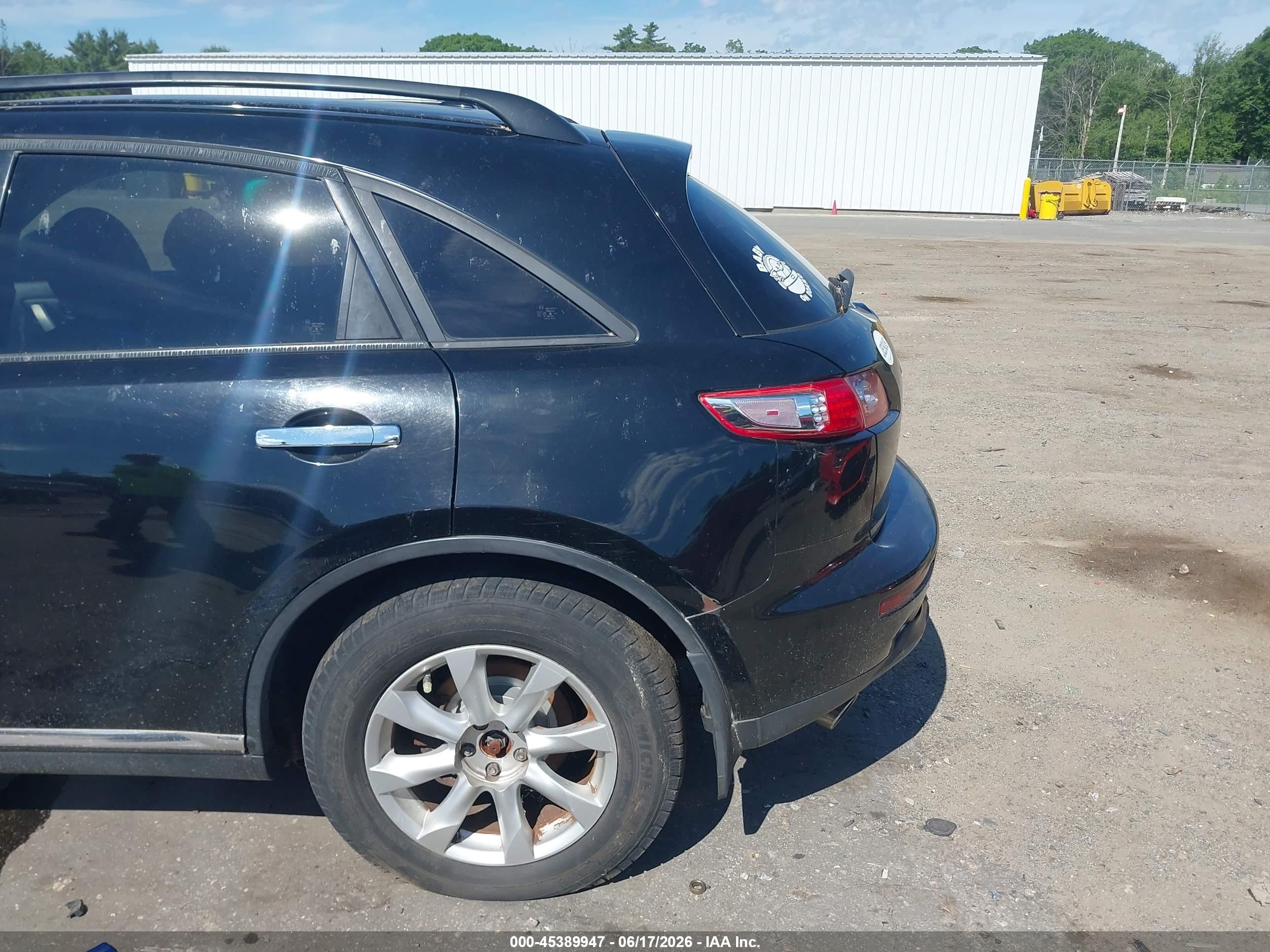 2006 Infiniti Fx35   Black vin: JNRAS08W06X203851