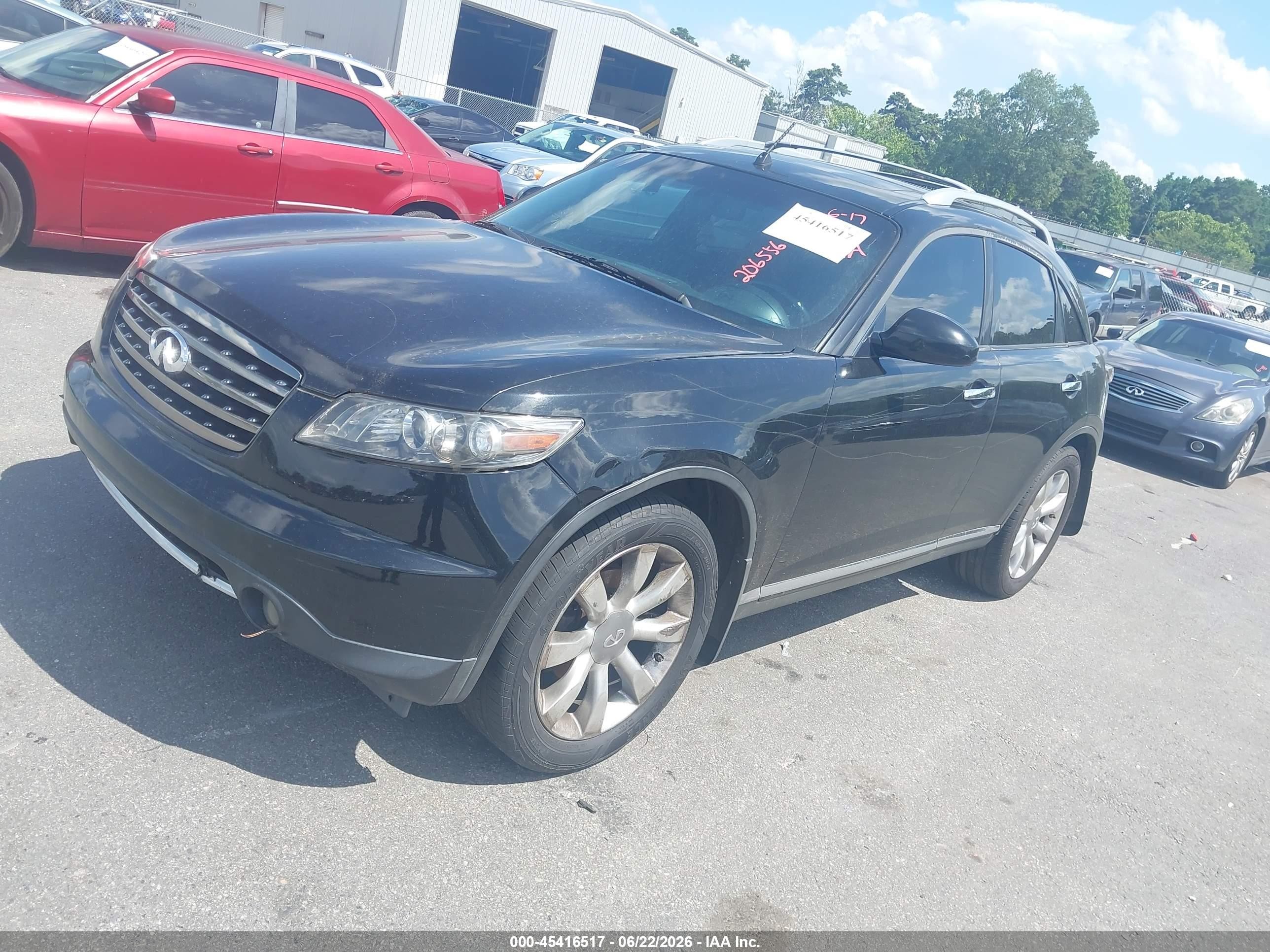 2007 Infiniti Fx35   Черный vin: JNRAS08W07X206556