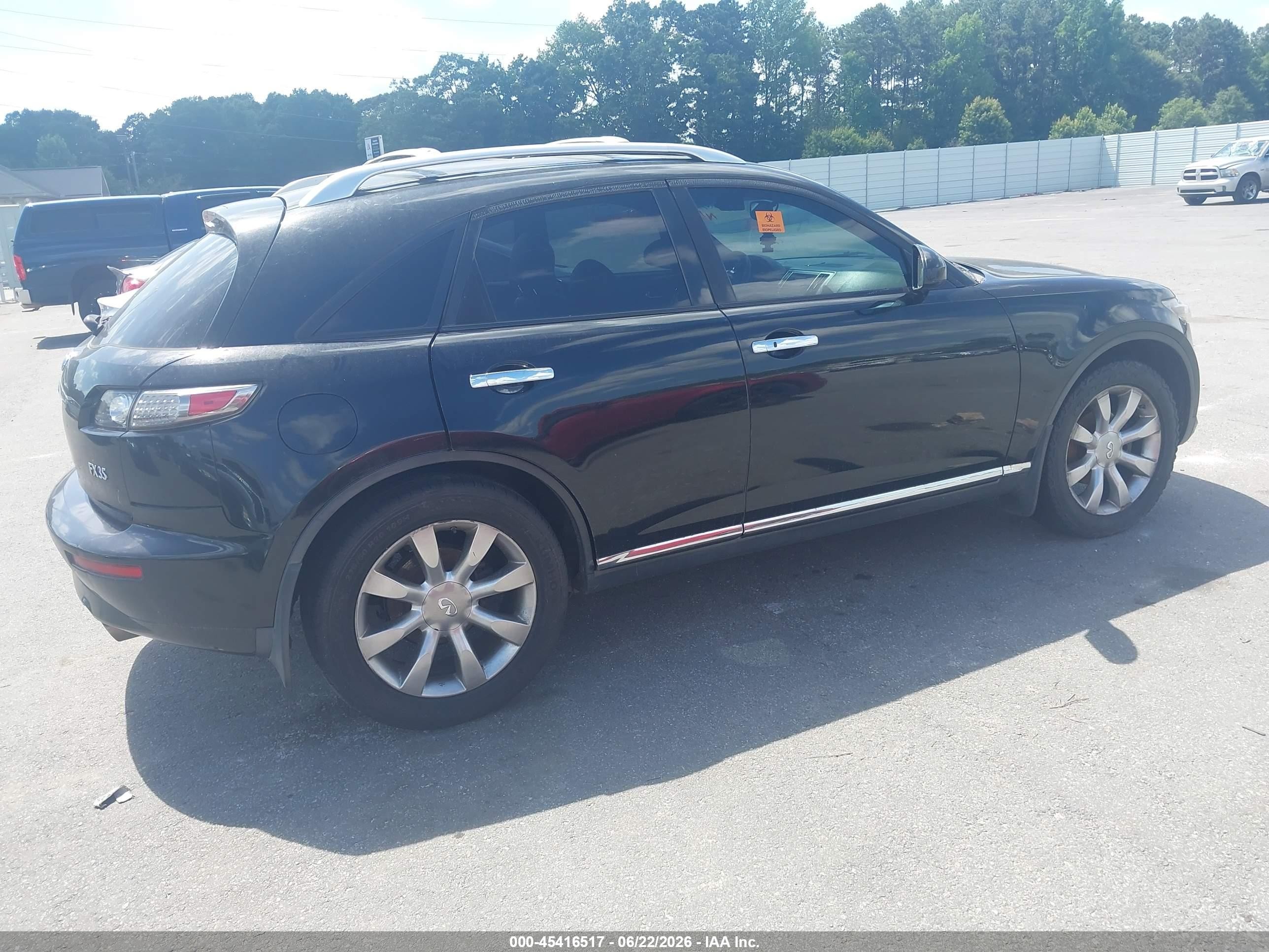 2007 Infiniti Fx35   Черный vin: JNRAS08W07X206556