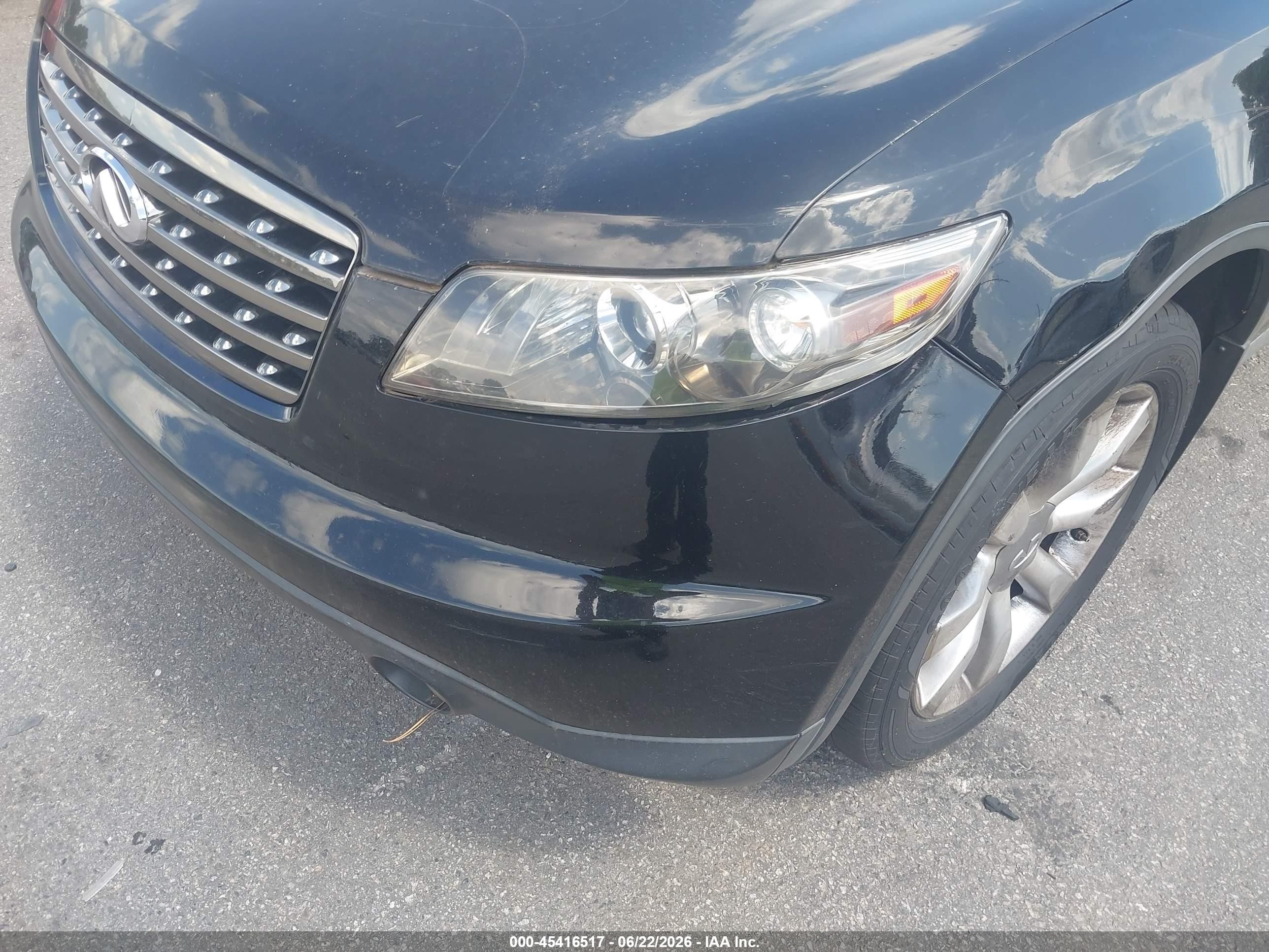 2007 Infiniti Fx35   Черный vin: JNRAS08W07X206556