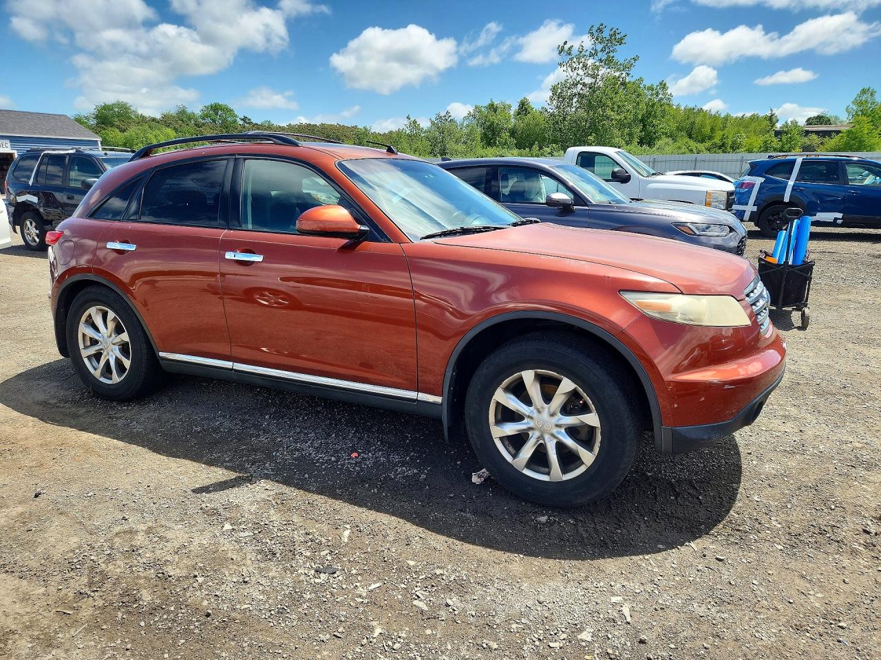 2008 Infiniti Fx35 Base Orange vin: JNRAS08W08X205764