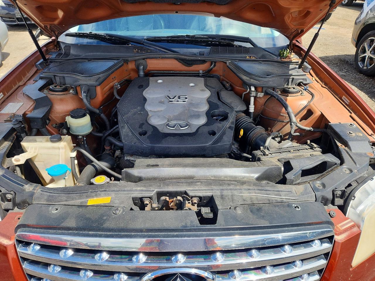 2008 Infiniti Fx35 Base Orange vin: JNRAS08W08X205764