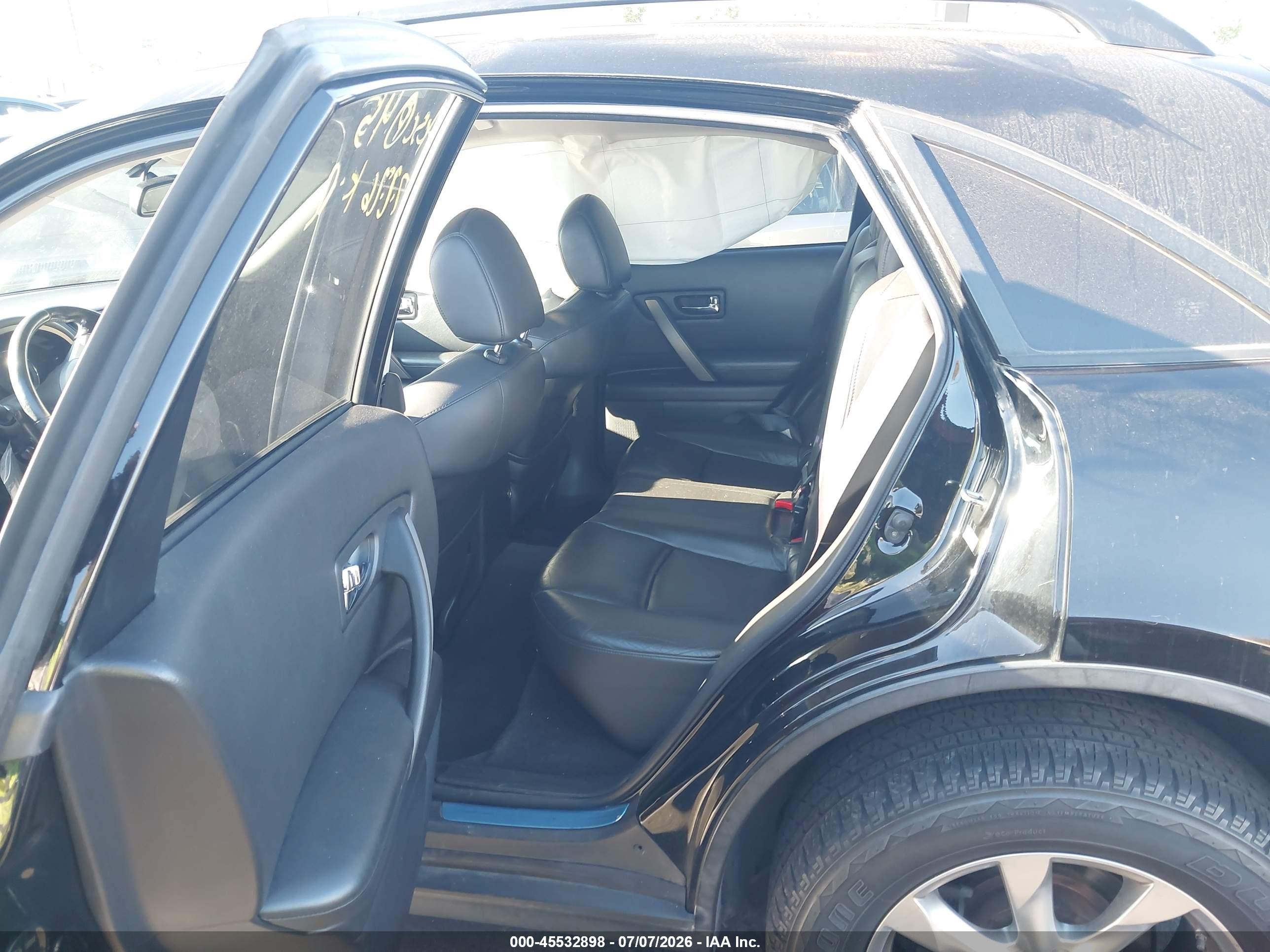2008 Infiniti Fx35   Black vin: JNRAS08W08X210415