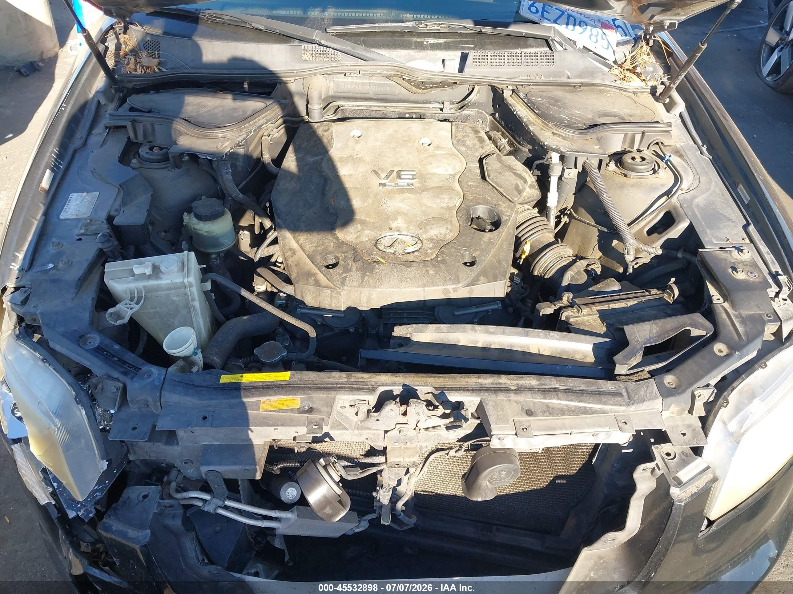 2008 Infiniti Fx35   Black vin: JNRAS08W08X210415