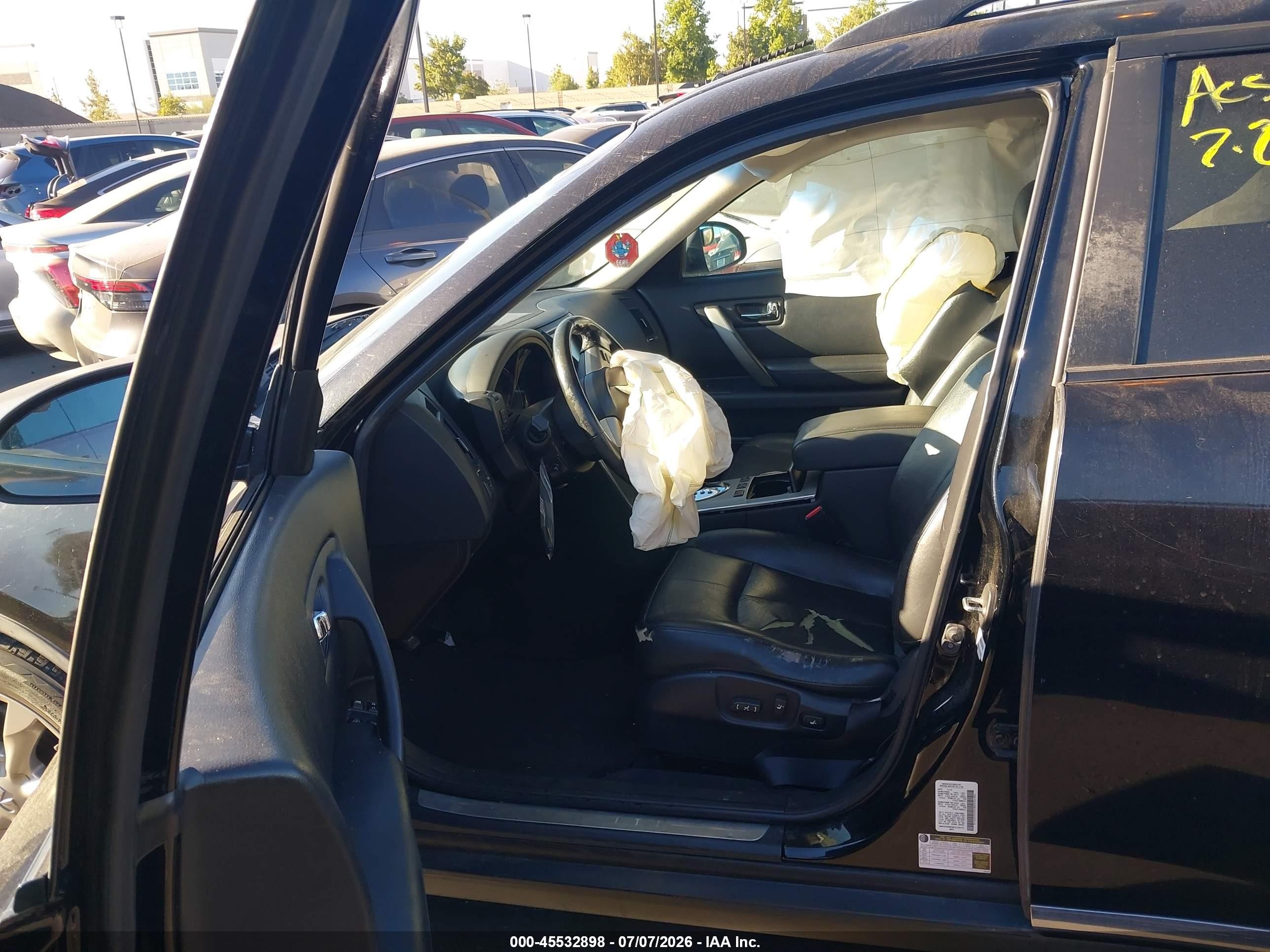 2008 Infiniti Fx35   Black vin: JNRAS08W08X210415