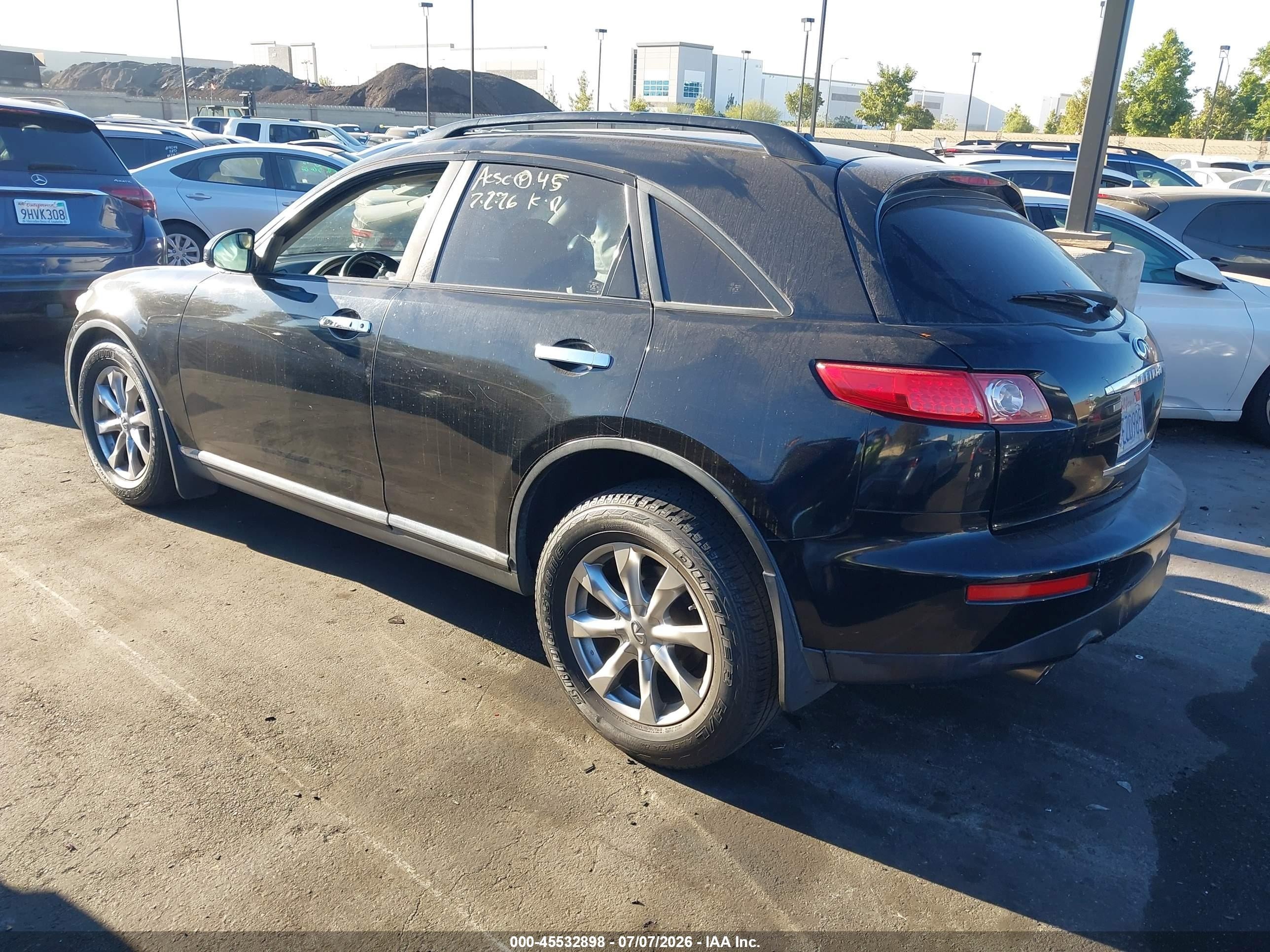 2008 Infiniti Fx35   Black vin: JNRAS08W08X210415