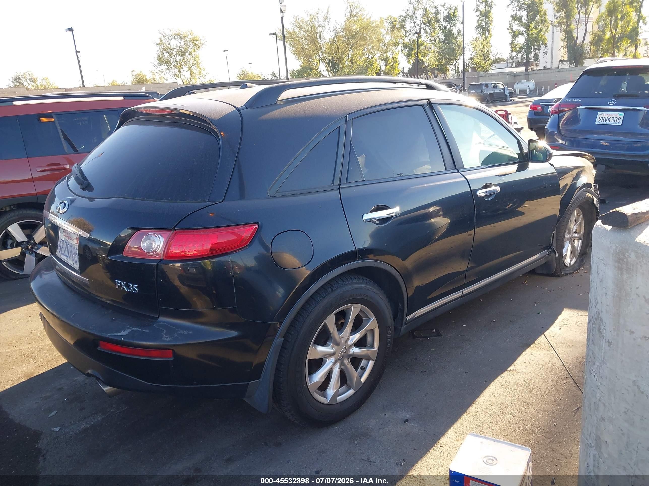 2008 Infiniti Fx35   Black vin: JNRAS08W08X210415