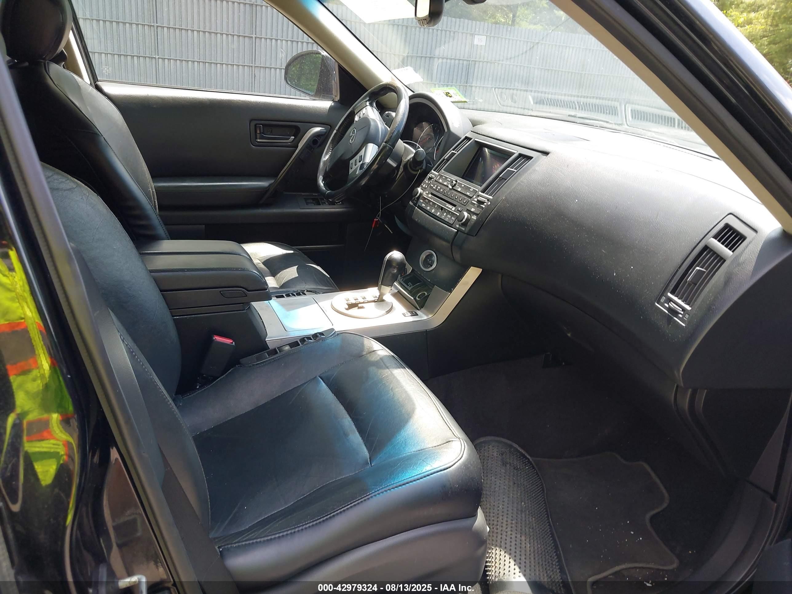 2004 Infiniti Fx35   Черный vin: JNRAS08W14X211485