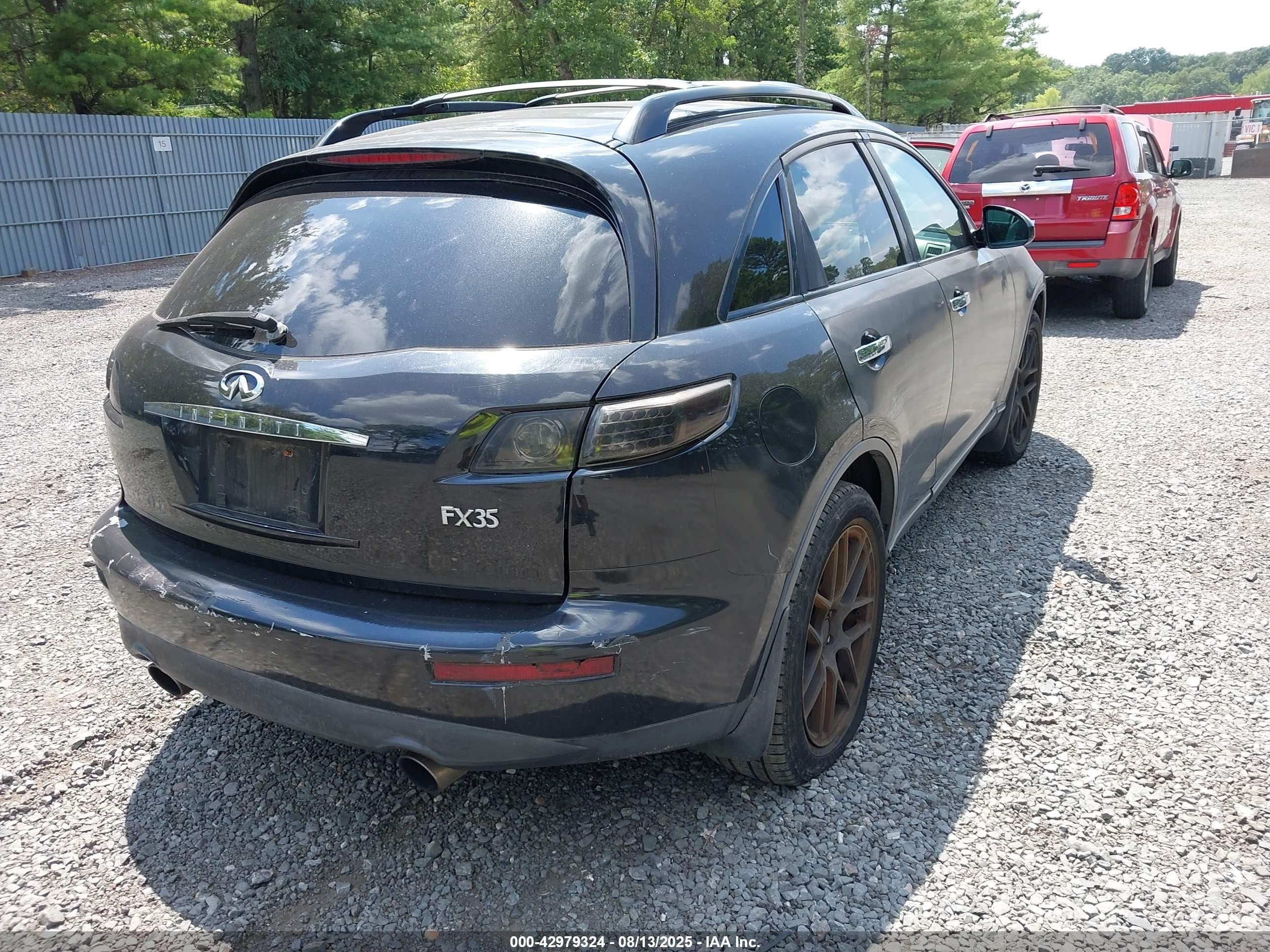 2004 Infiniti Fx35   Черный vin: JNRAS08W14X211485
