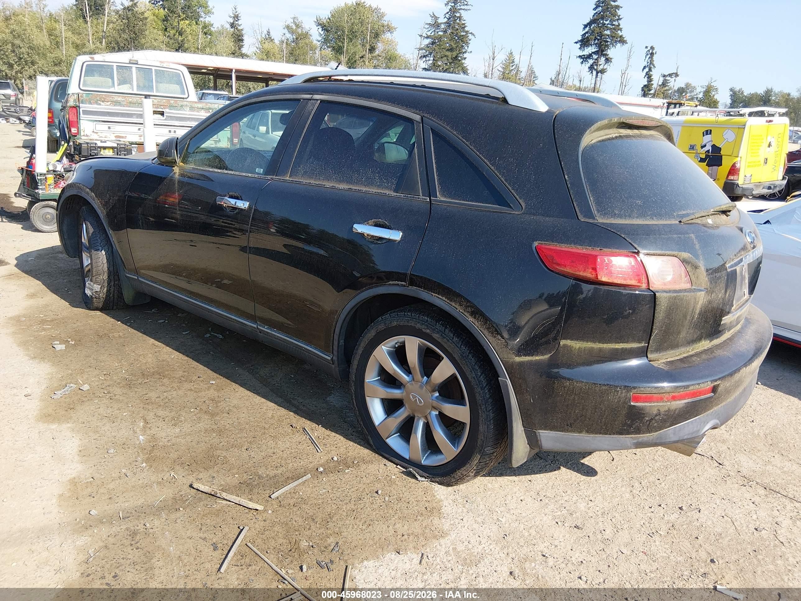 2004 Infiniti Fx35   Черный vin: JNRAS08W14X213236