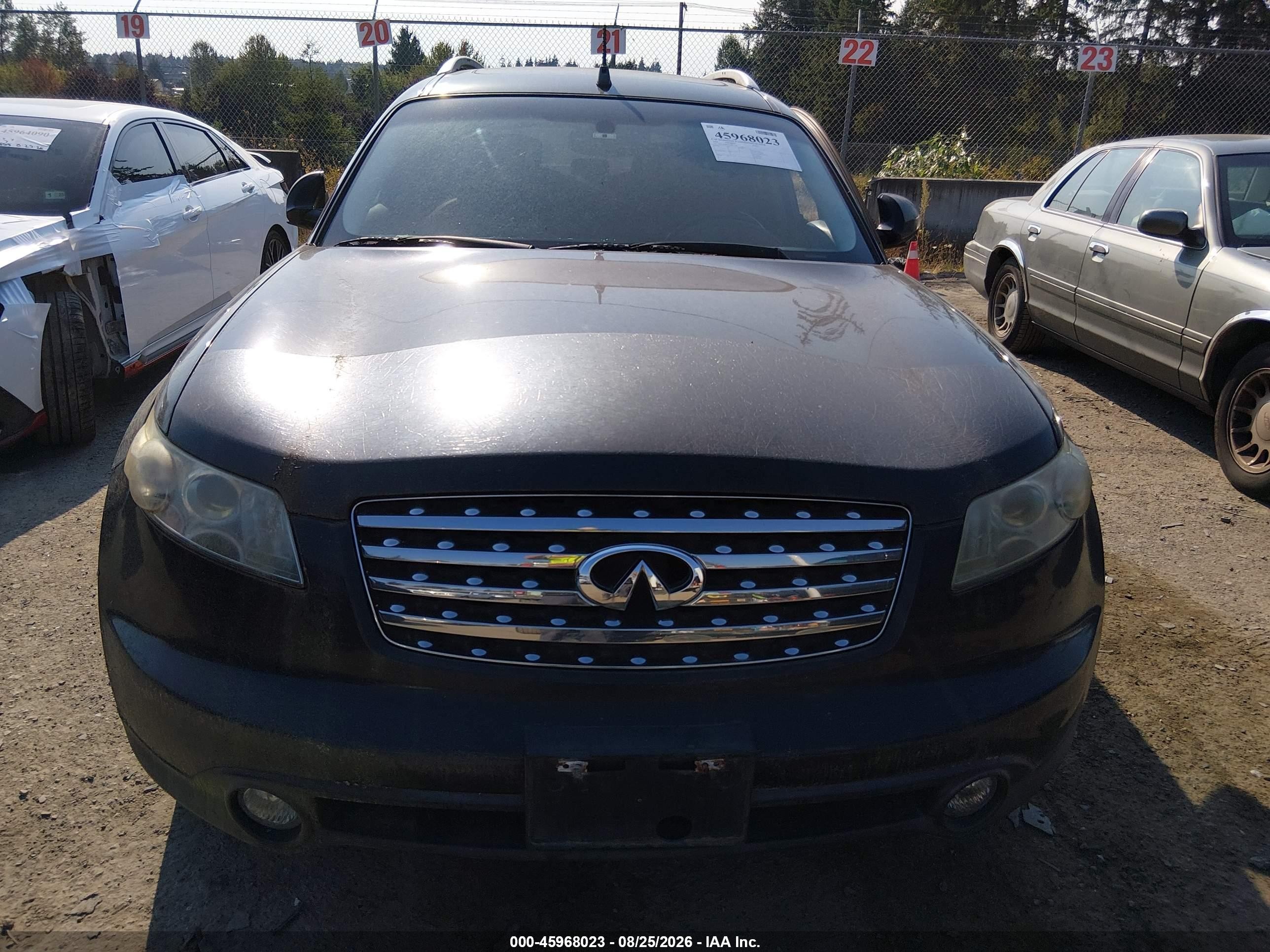 2004 Infiniti Fx35   Черный vin: JNRAS08W14X213236