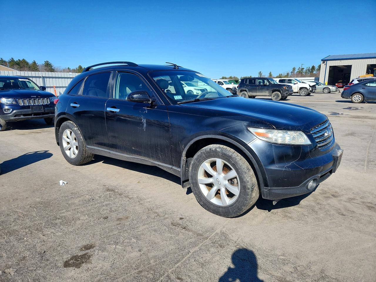 2005 Infiniti Fx35 Base Черный vin: JNRAS08W15X219717