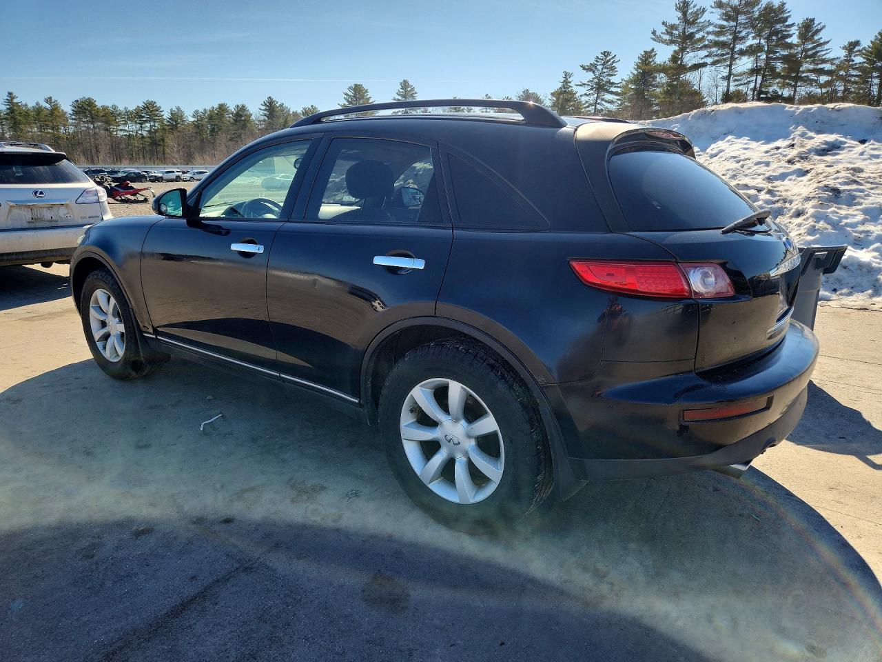 2005 Infiniti Fx35 Base Черный vin: JNRAS08W15X219717