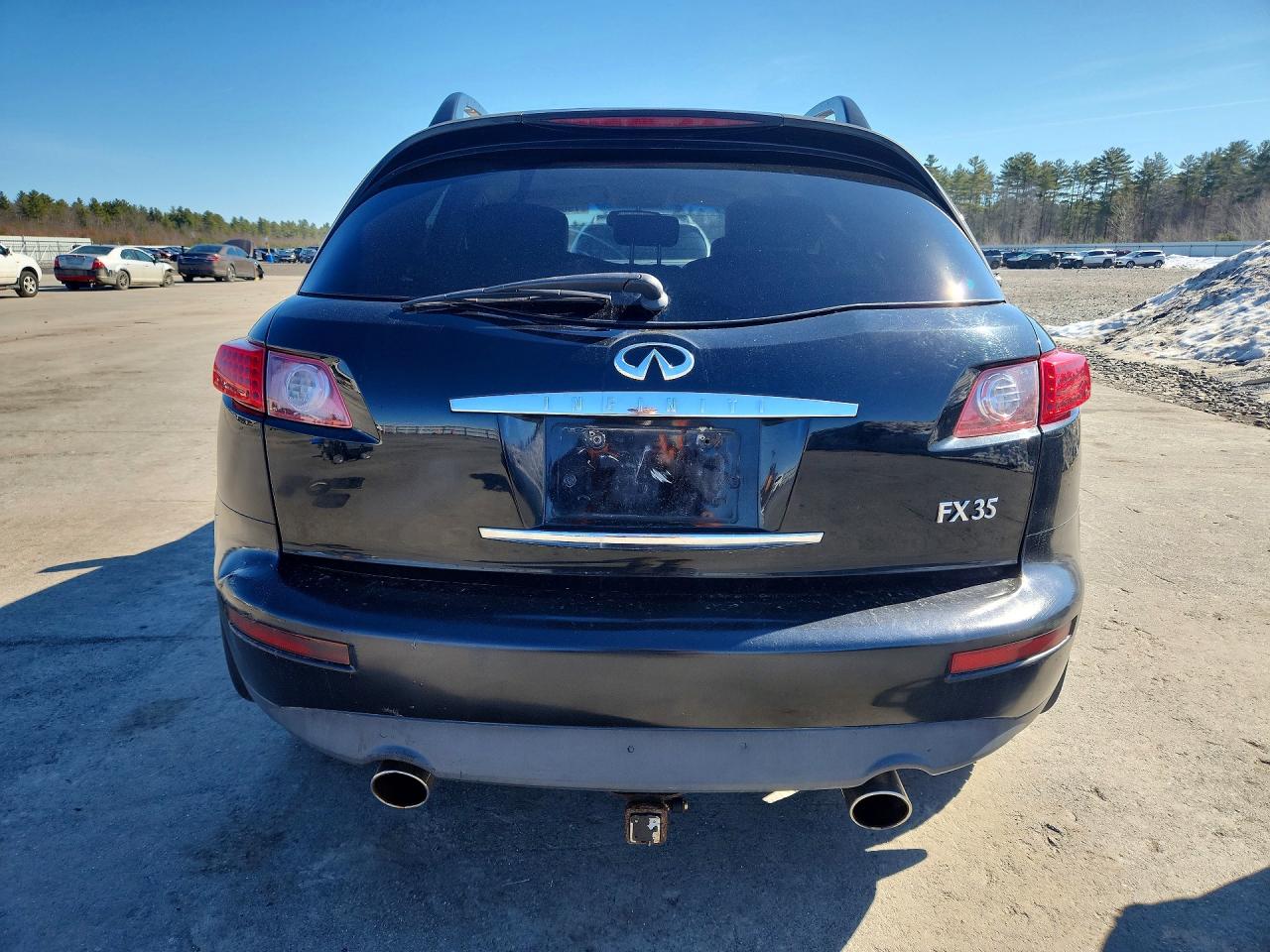 2005 Infiniti Fx35 Base Черный vin: JNRAS08W15X219717