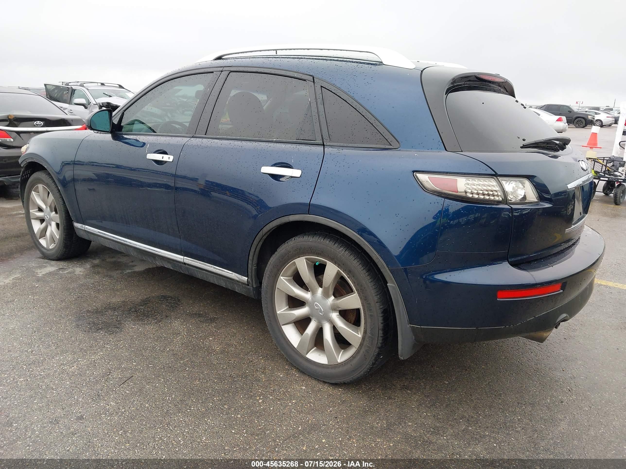 2006 Infiniti Fx35   Dark Blue vin: JNRAS08W16X205124