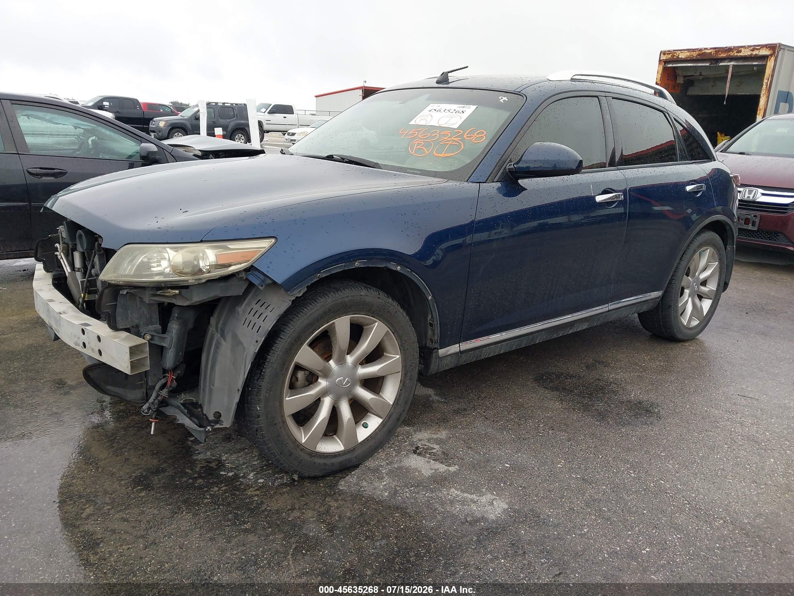2006 Infiniti Fx35   Dark Blue vin: JNRAS08W16X205124