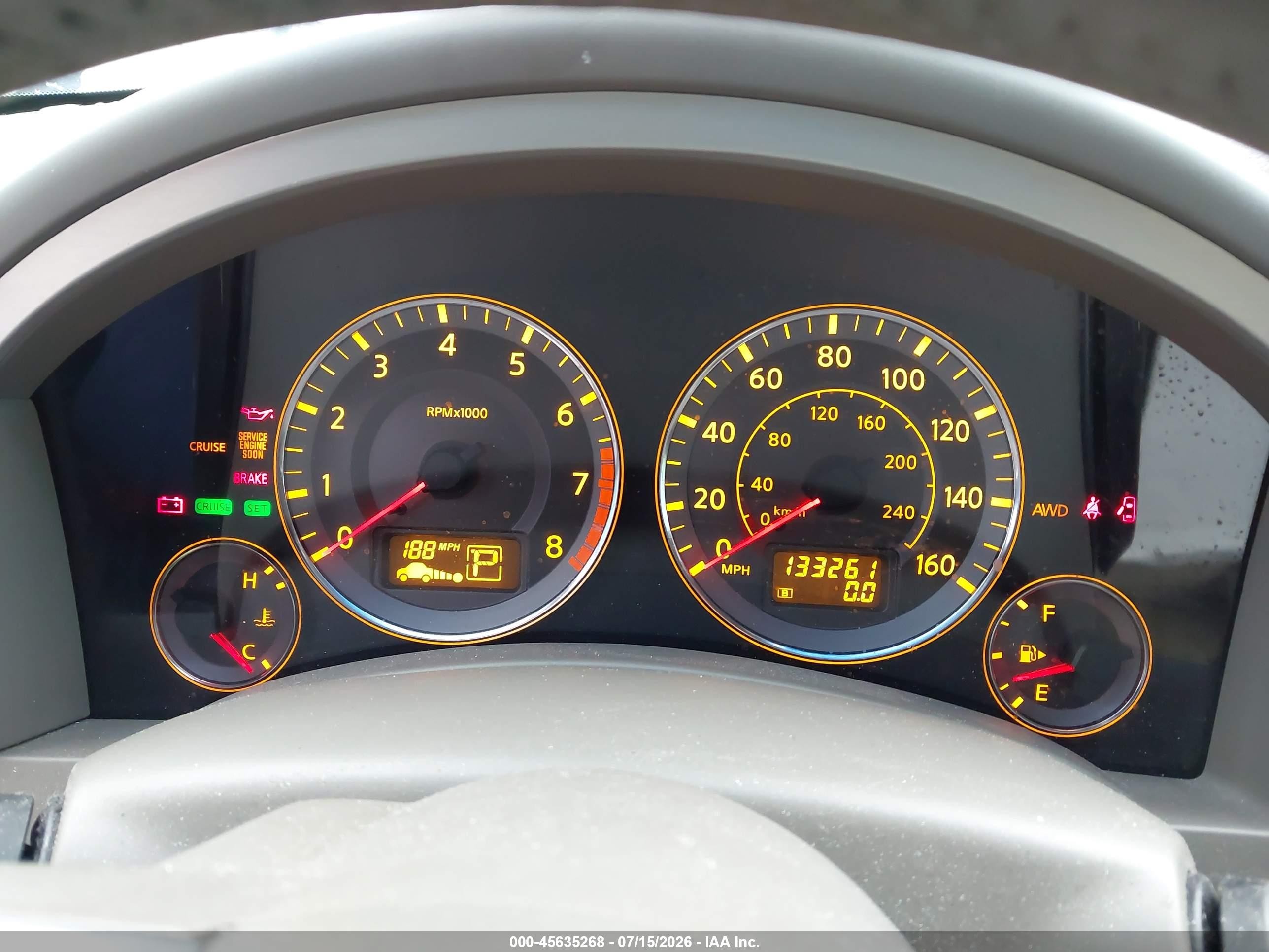 2006 Infiniti Fx35   Dark Blue vin: JNRAS08W16X205124
