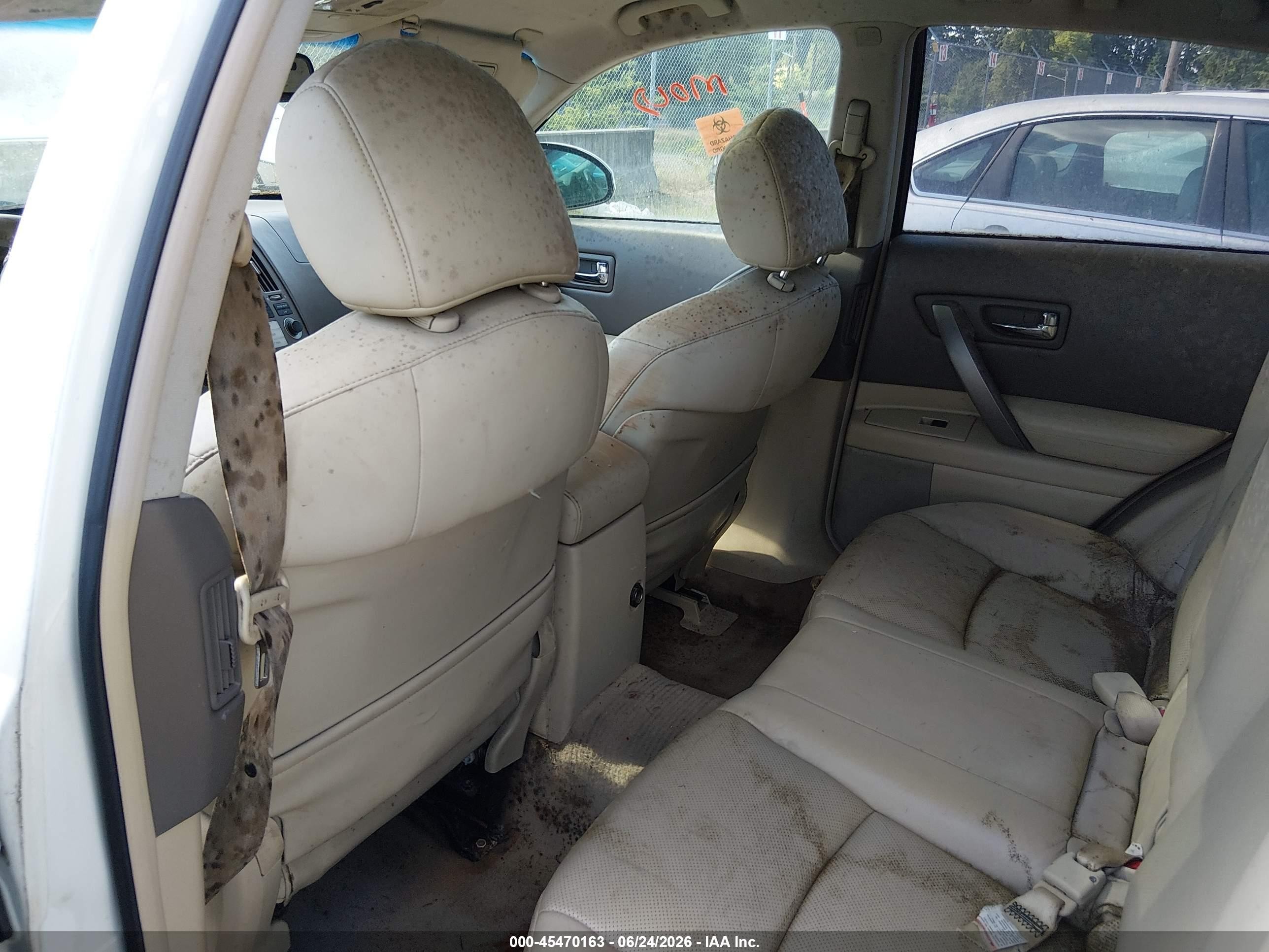 2007 Infiniti Fx35   White vin: JNRAS08W17X208719