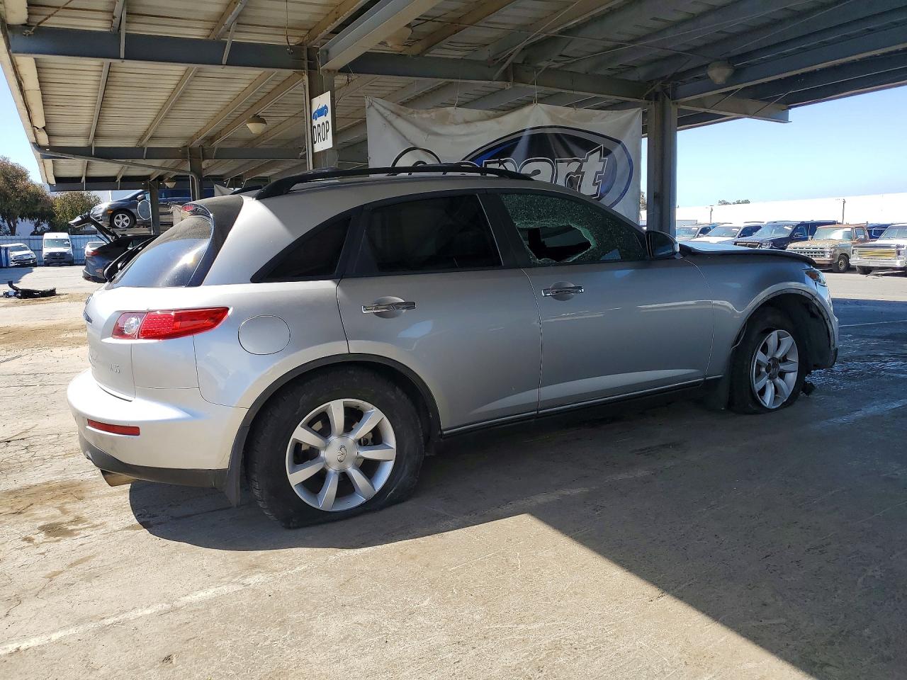 2003 Infiniti Fx35 Base Silver vin: JNRAS08W23X205287