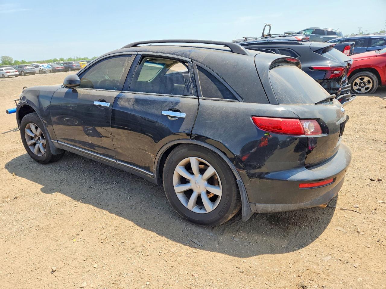 2004 Infiniti Fx35 Base Black vin: JNRAS08W24X224195
