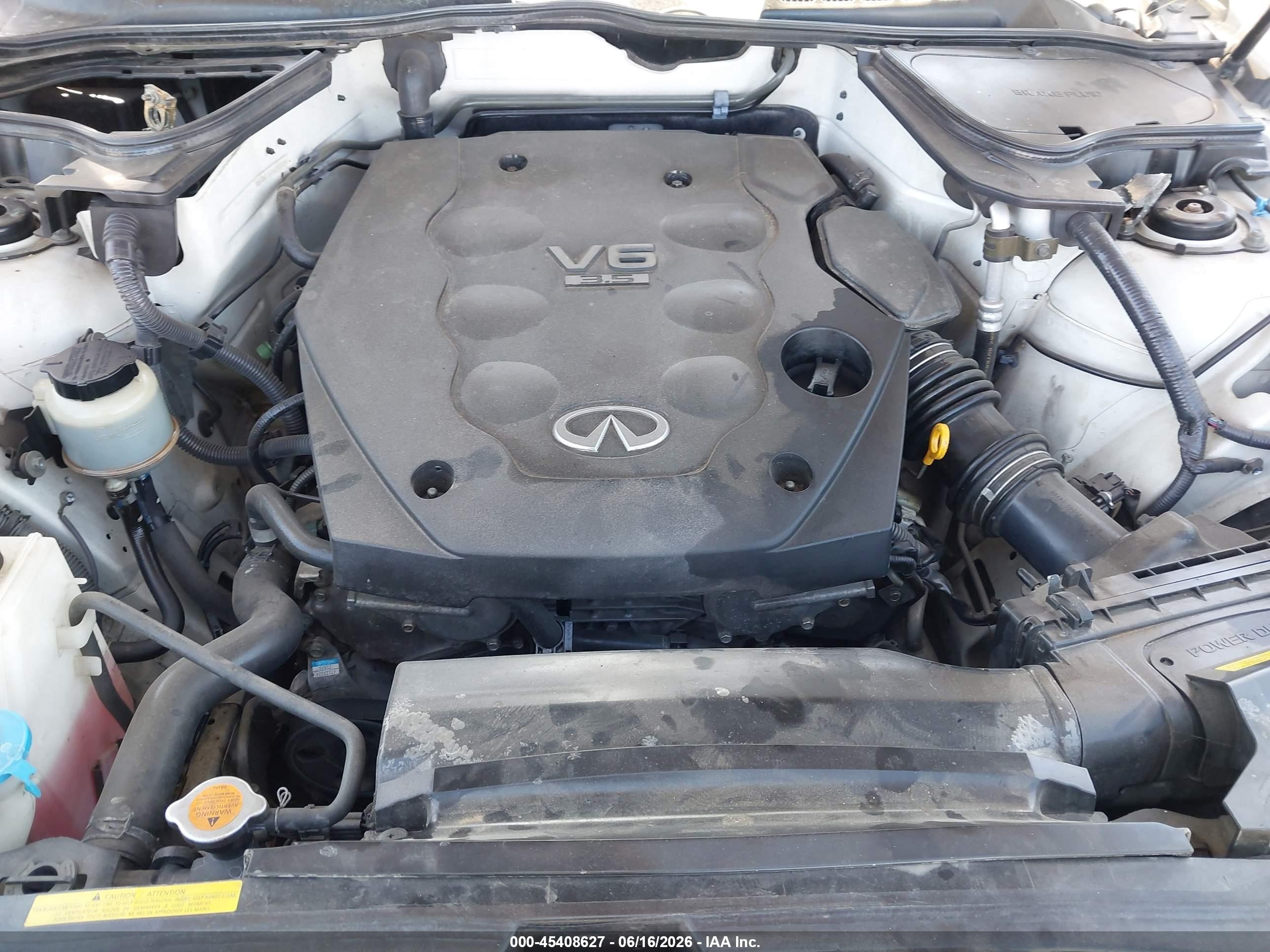 2004 Infiniti Fx35 White vin: JNRAS08W24X225816