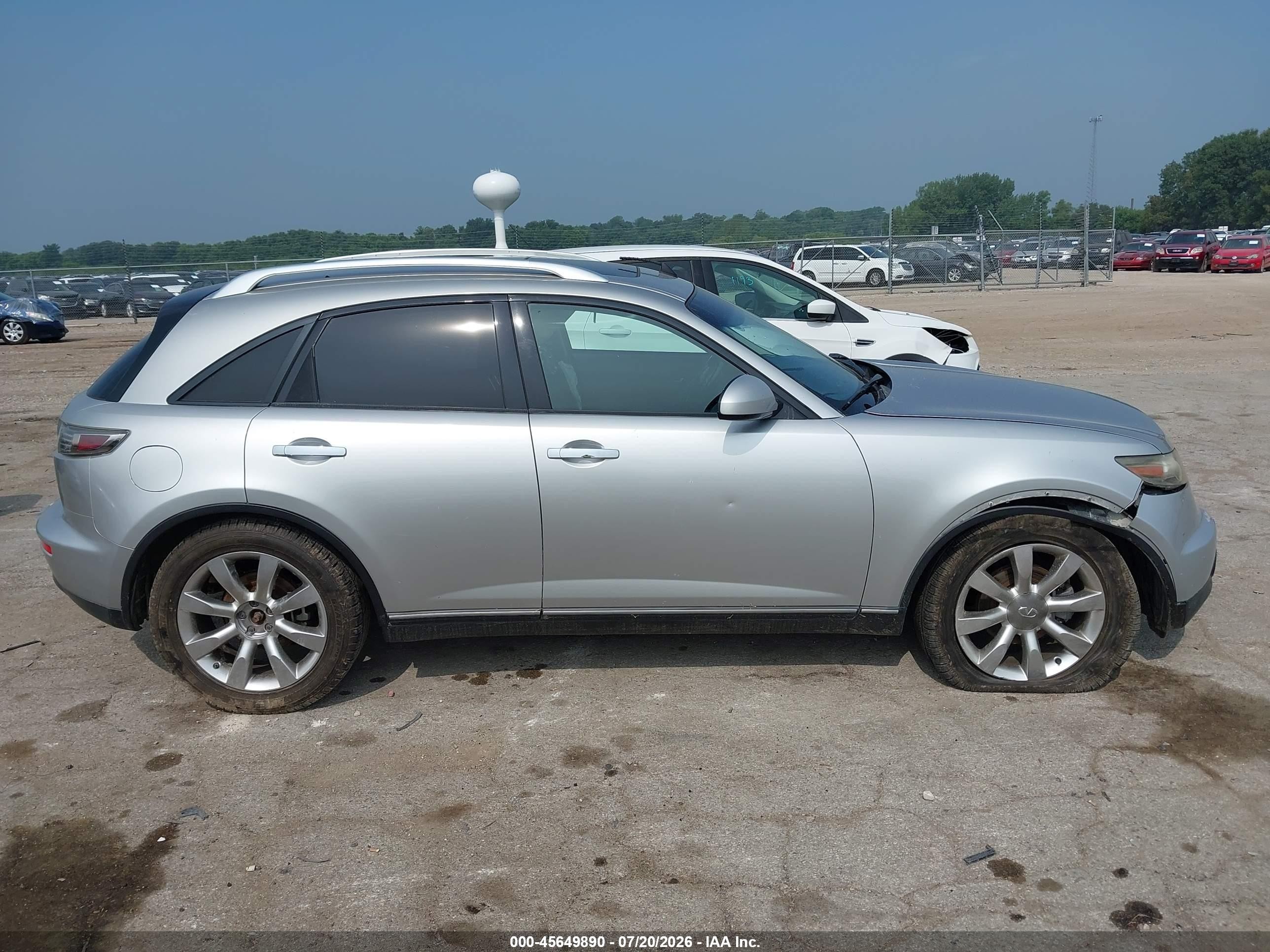 2005 Infiniti Fx35   Silver vin: JNRAS08W25X206099