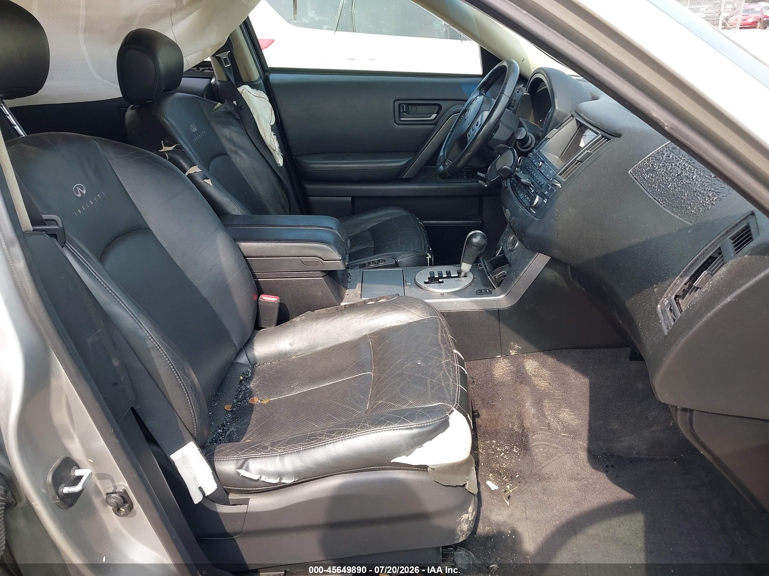 2005 Infiniti Fx35   Silver vin: JNRAS08W25X206099