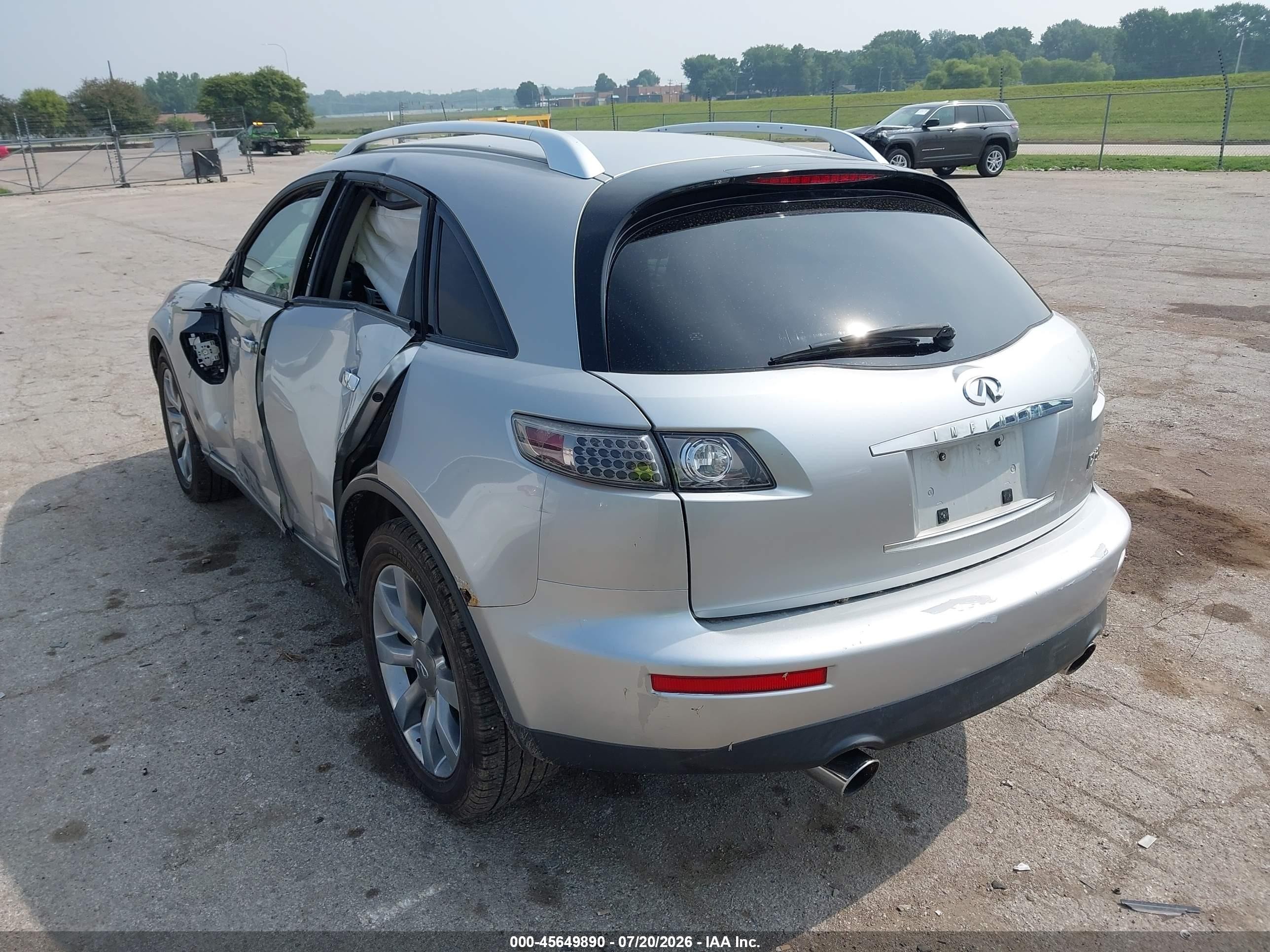 2005 Infiniti Fx35   Silver vin: JNRAS08W25X206099