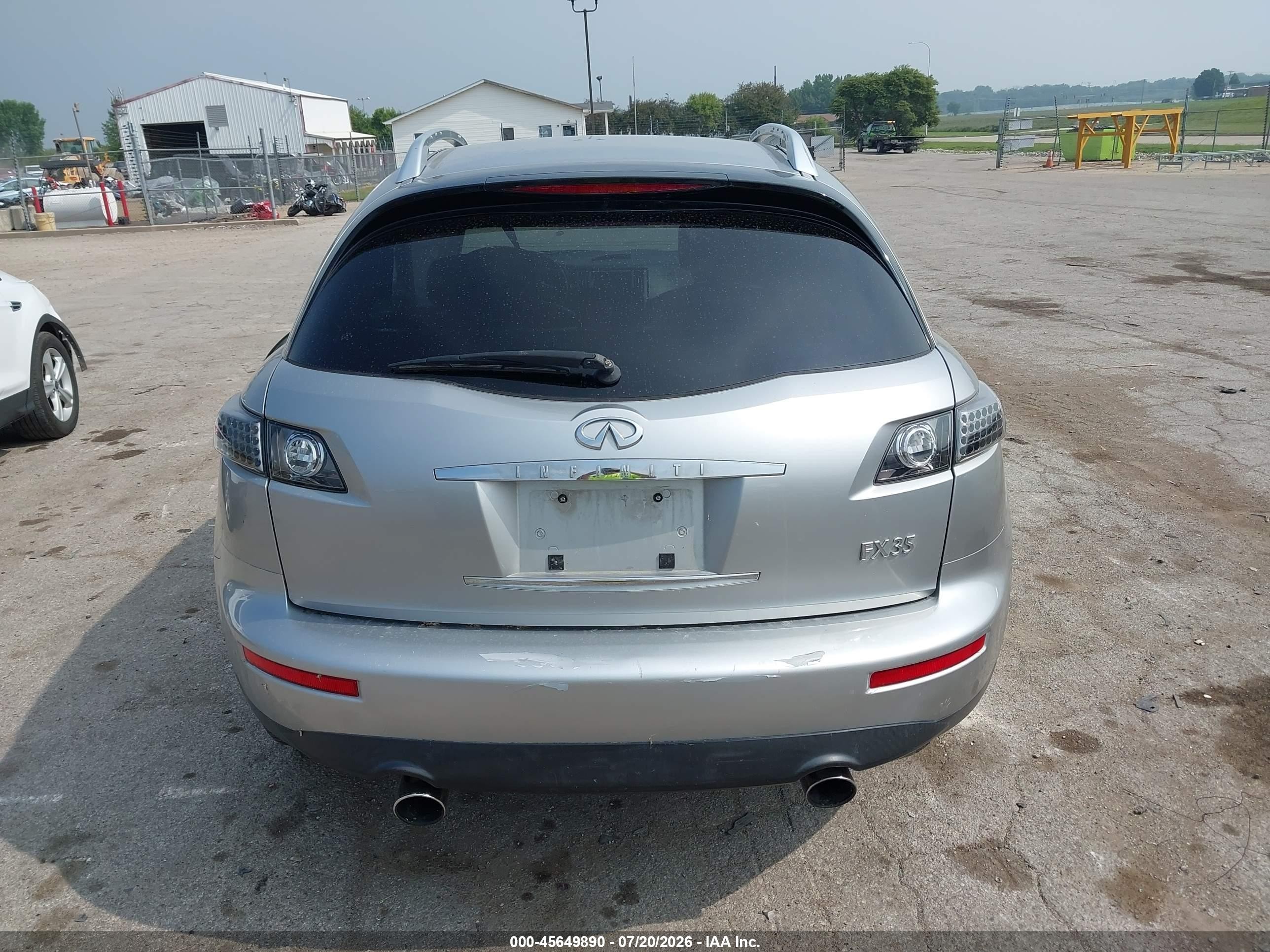 2005 Infiniti Fx35   Silver vin: JNRAS08W25X206099