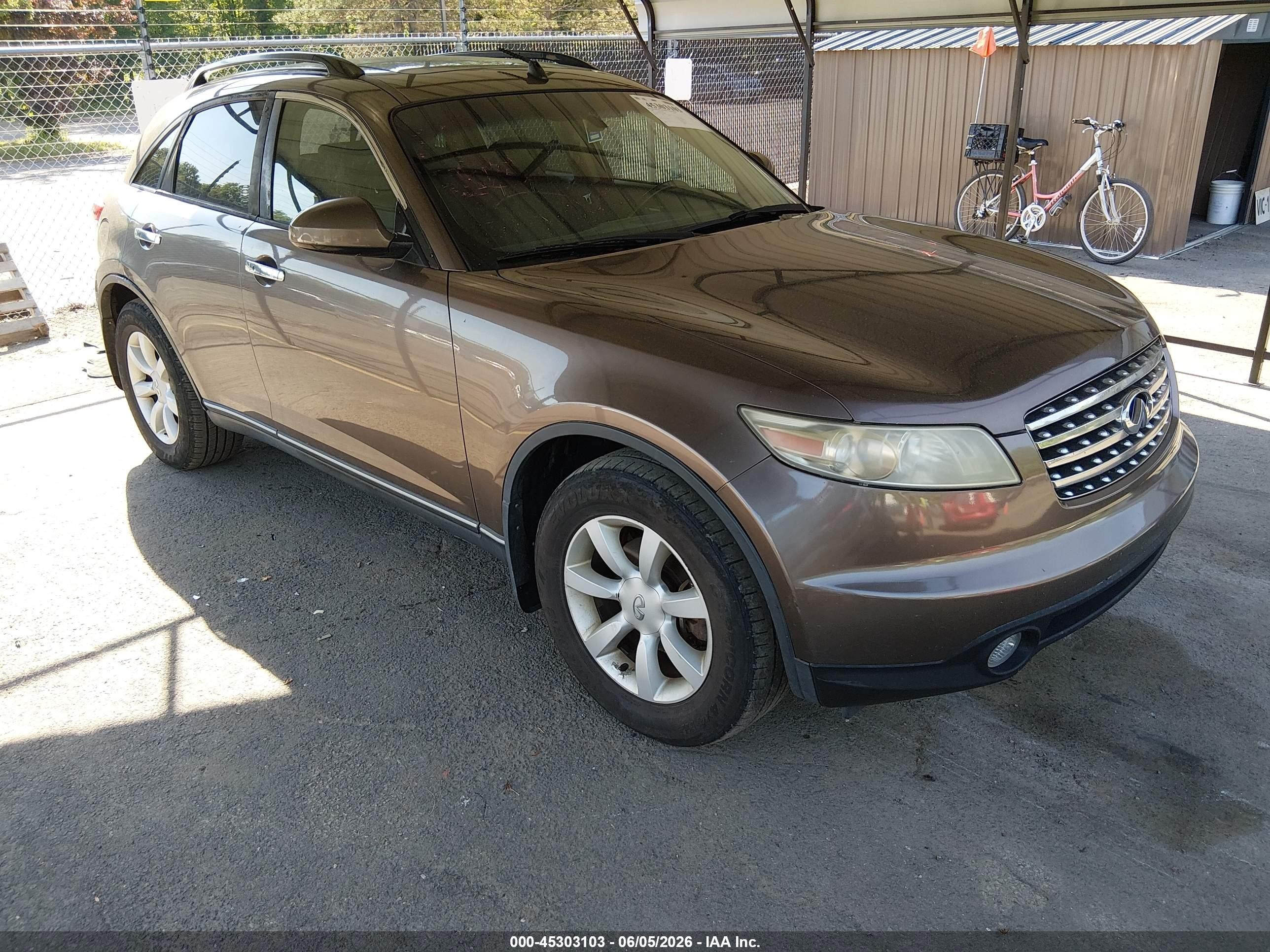 2005 Infiniti Fx35   Brown vin: JNRAS08W25X210847