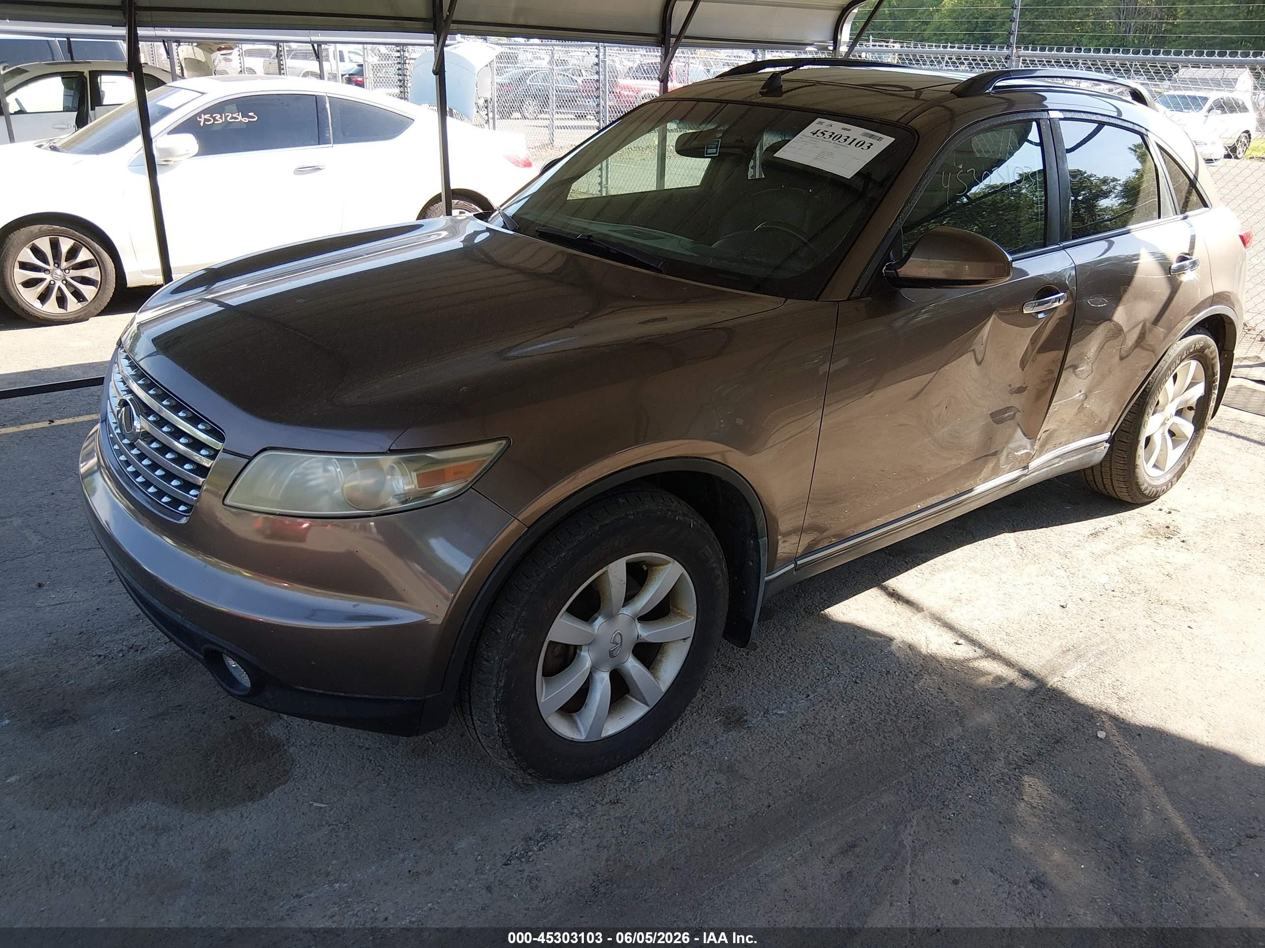 2005 Infiniti Fx35   Brown vin: JNRAS08W25X210847