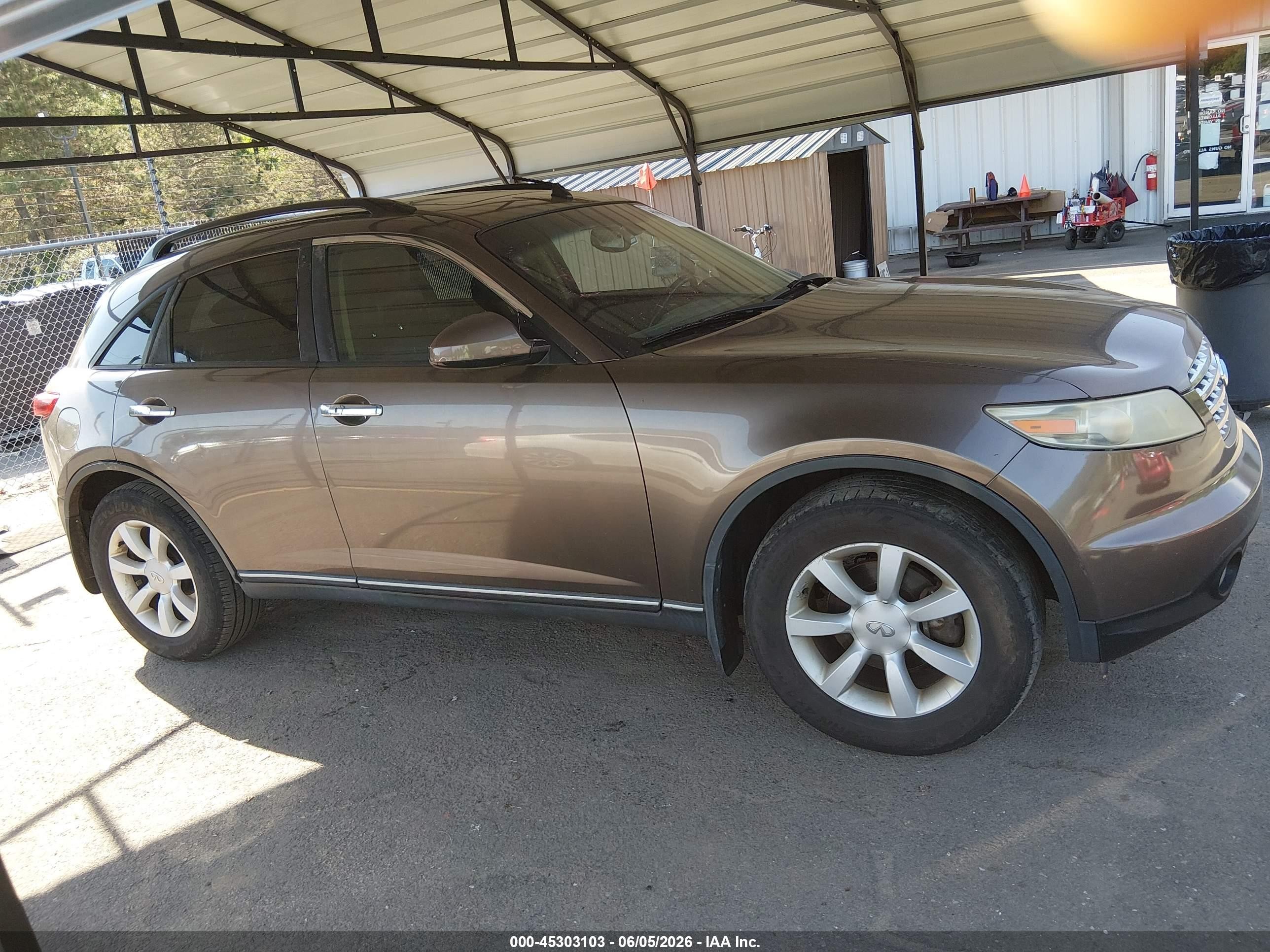 2005 Infiniti Fx35   Brown vin: JNRAS08W25X210847