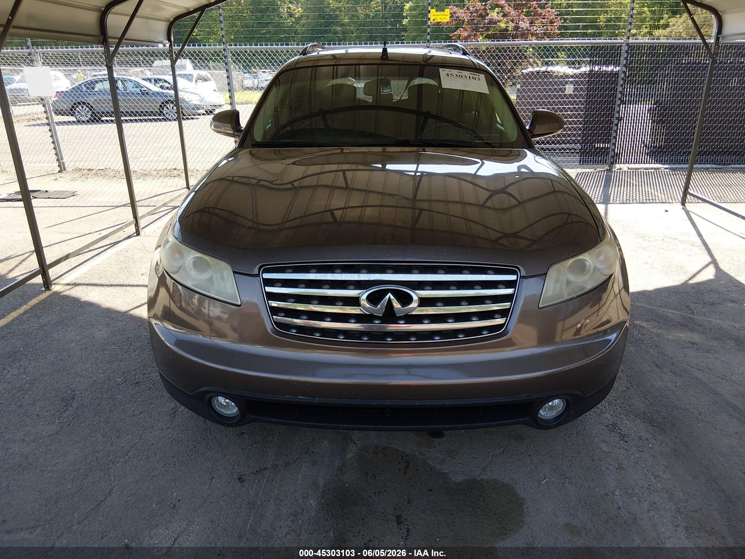 2005 Infiniti Fx35   Brown vin: JNRAS08W25X210847