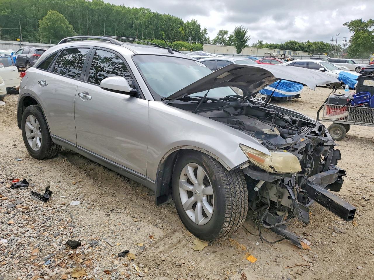 2005 Infiniti Fx35 Base Silver vin: JNRAS08W25X215773