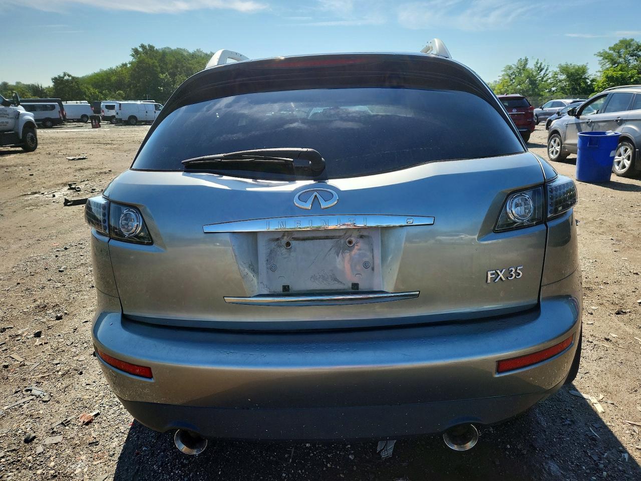 2007 Infiniti Fx35 Base Gray vin: JNRAS08W27X203965