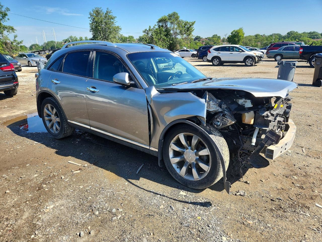 2007 Infiniti Fx35 Base Gray vin: JNRAS08W27X203965