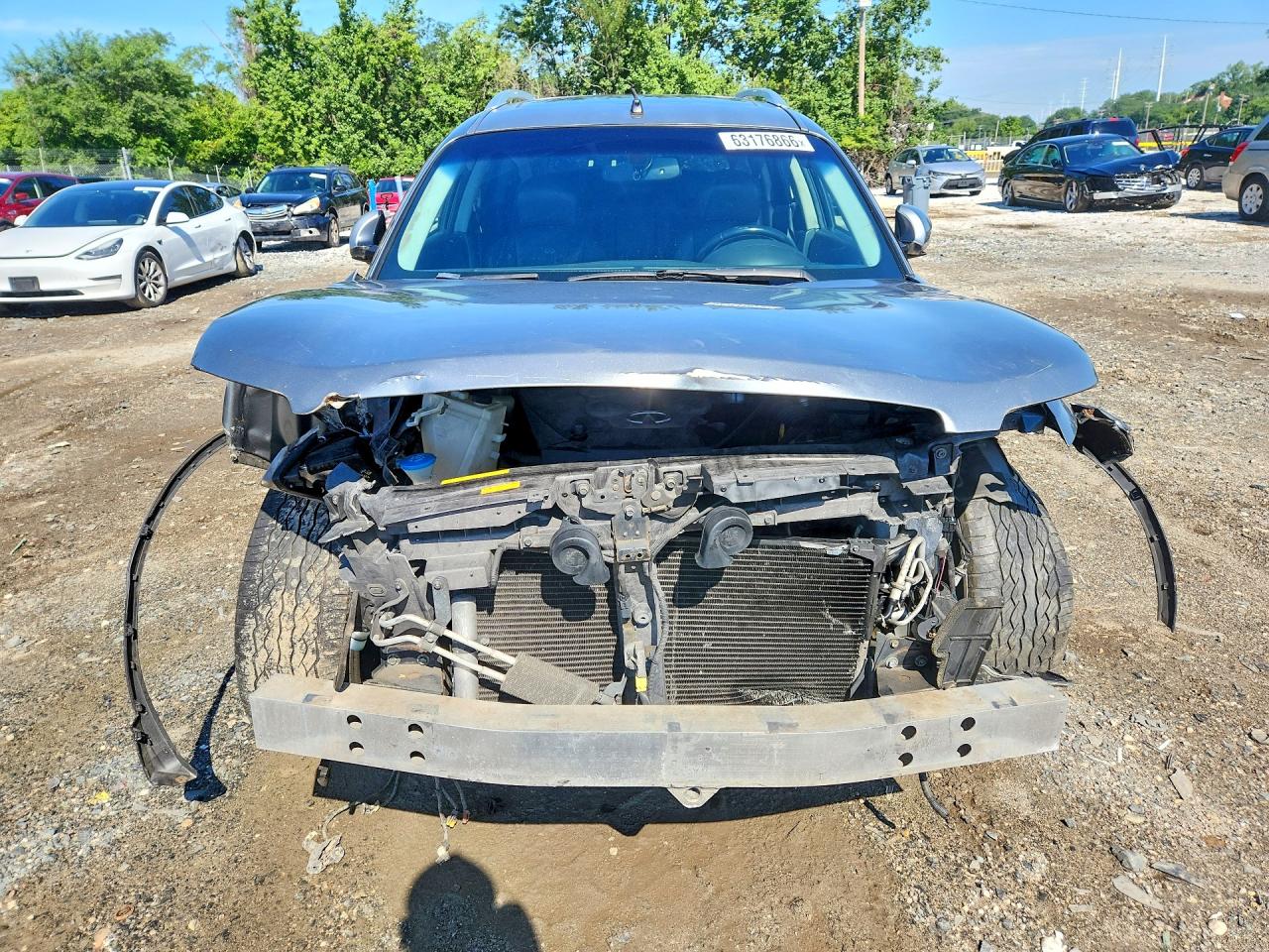2007 Infiniti Fx35 Base Gray vin: JNRAS08W27X203965