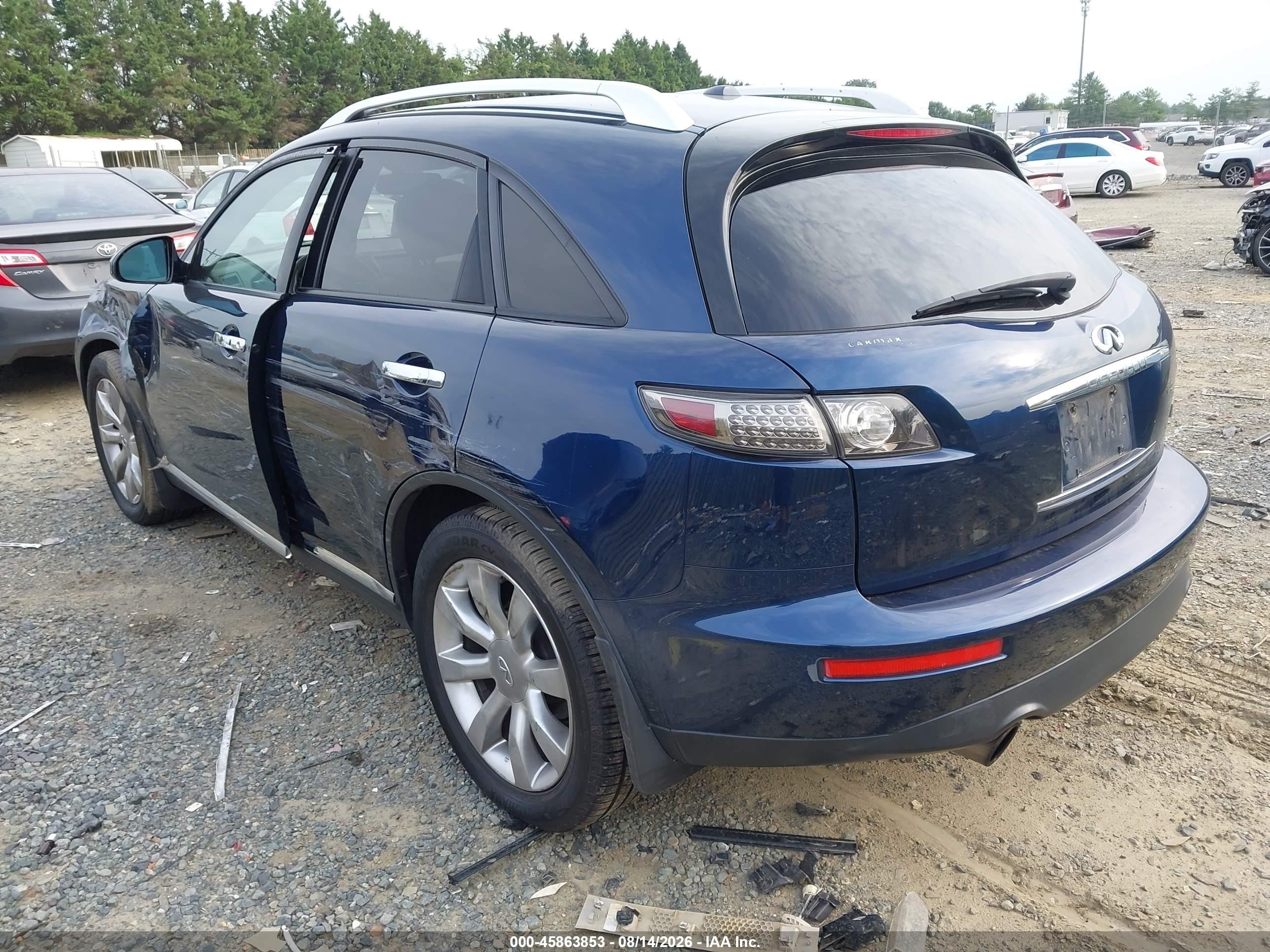 2007 Infiniti Fx35   Dark Blue vin: JNRAS08W27X205487