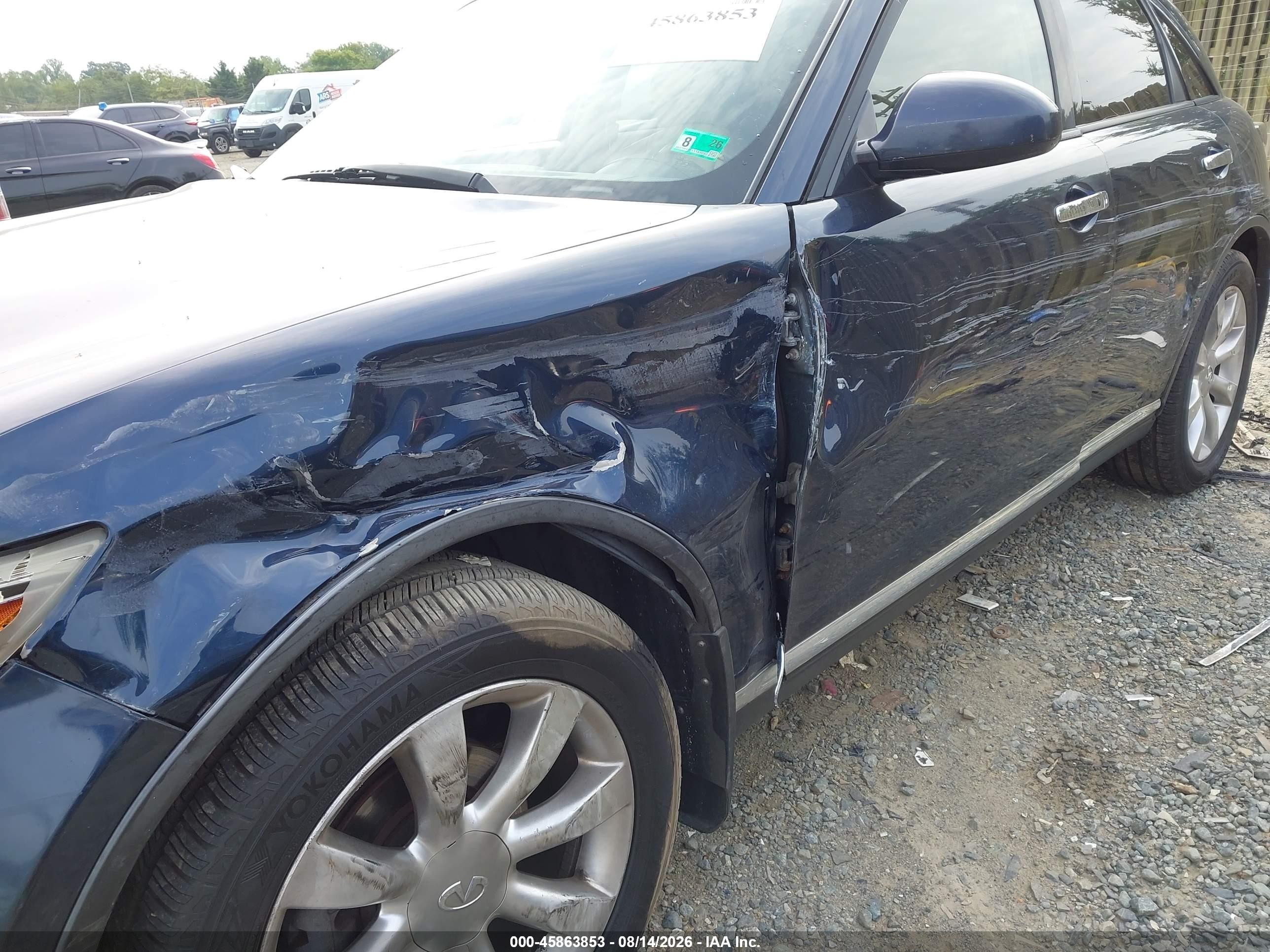 2007 Infiniti Fx35   Dark Blue vin: JNRAS08W27X205487