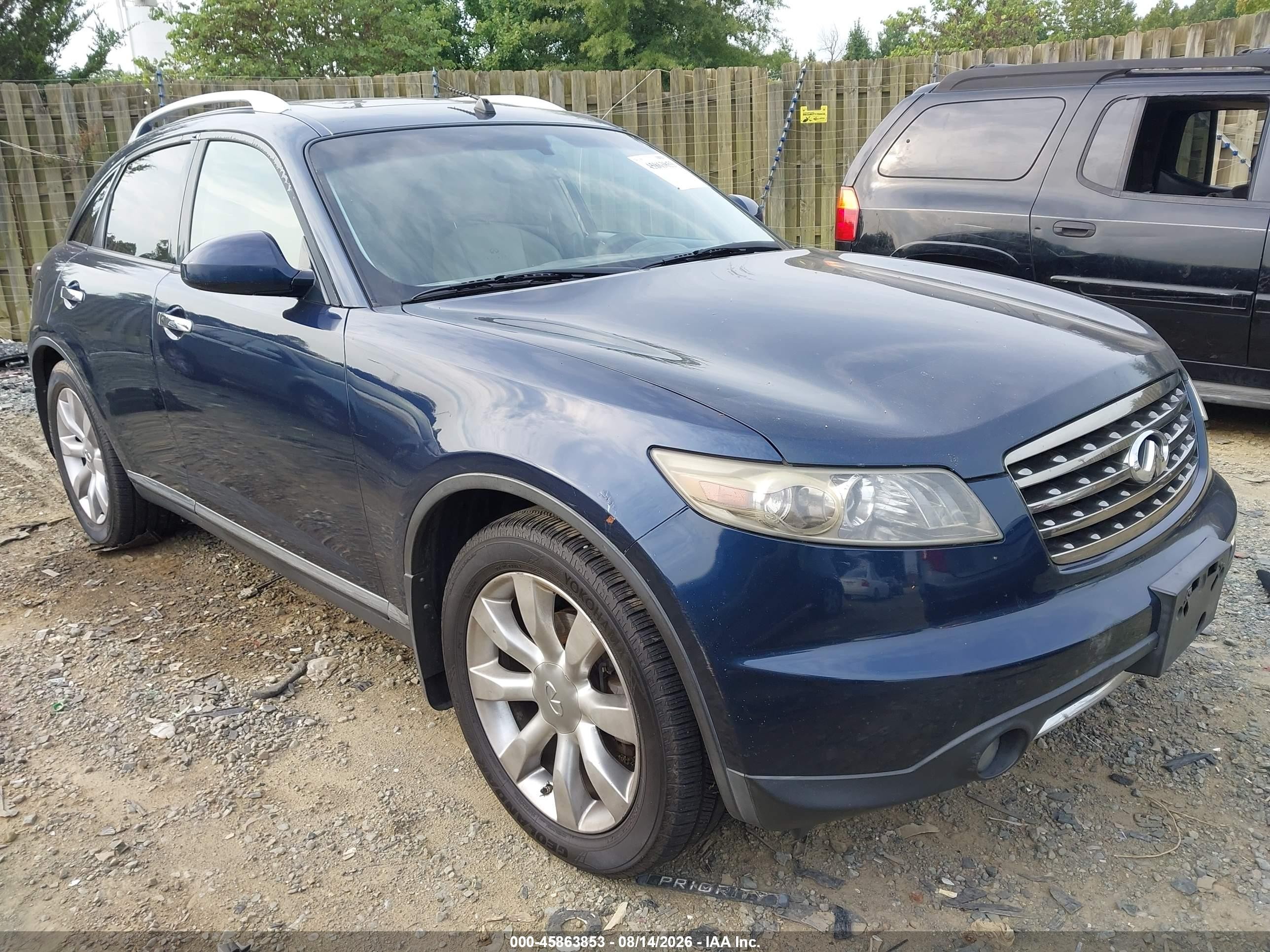 2007 Infiniti Fx35   Dark Blue vin: JNRAS08W27X205487