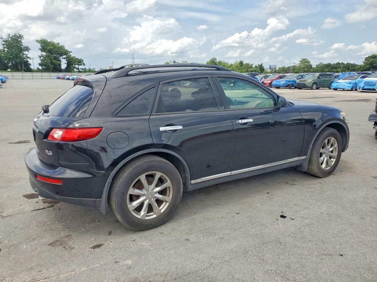 2007 Infiniti Fx35 Base Черный vin: JNRAS08W27X207272