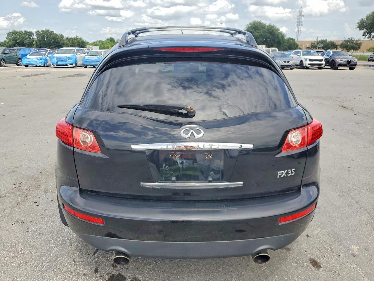2007 Infiniti Fx35 Base Черный vin: JNRAS08W27X207272