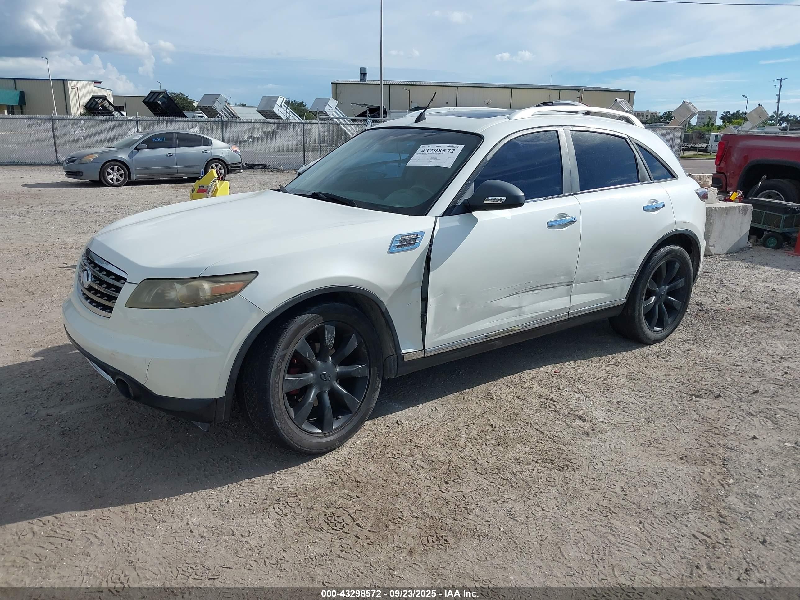 2006 Infiniti Fx35   White vin: JNRAS08W36X203102
